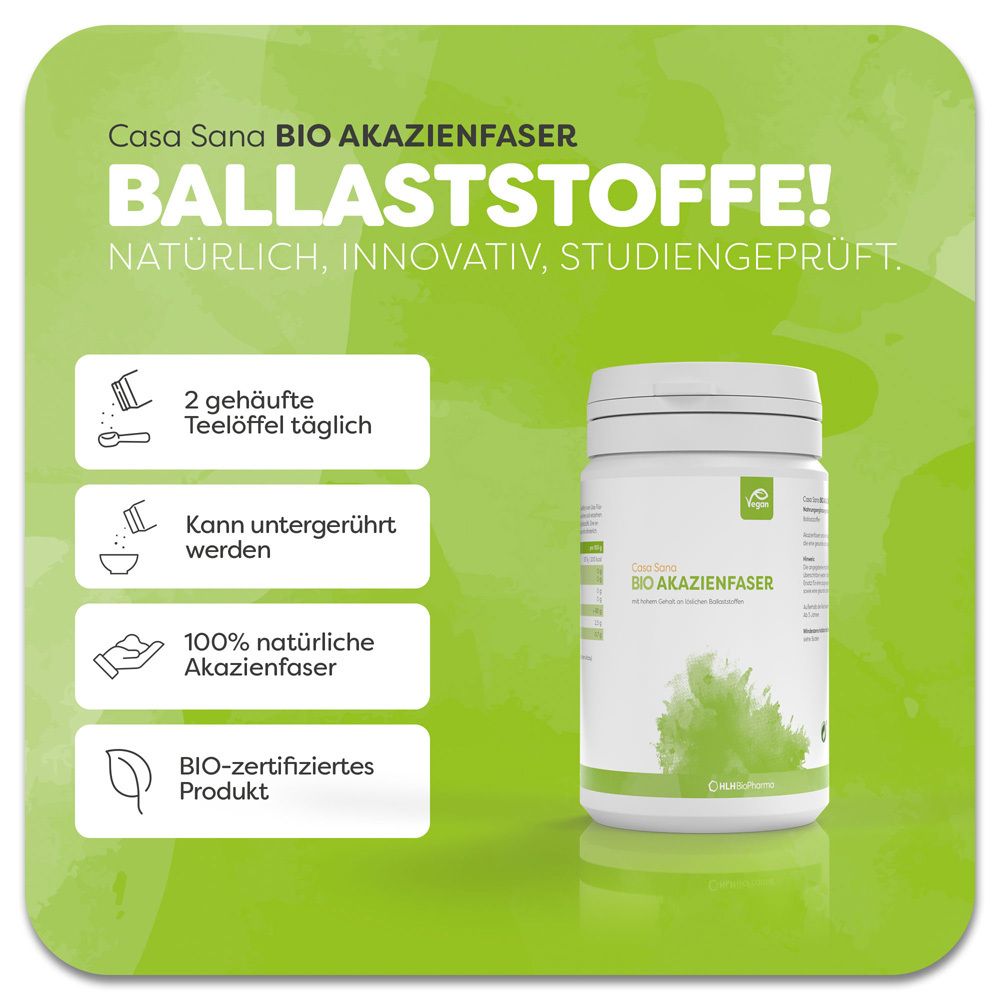 Casa Sana BIO AKAZIENFASER – Ballaststoffpräparat für die Darmflora