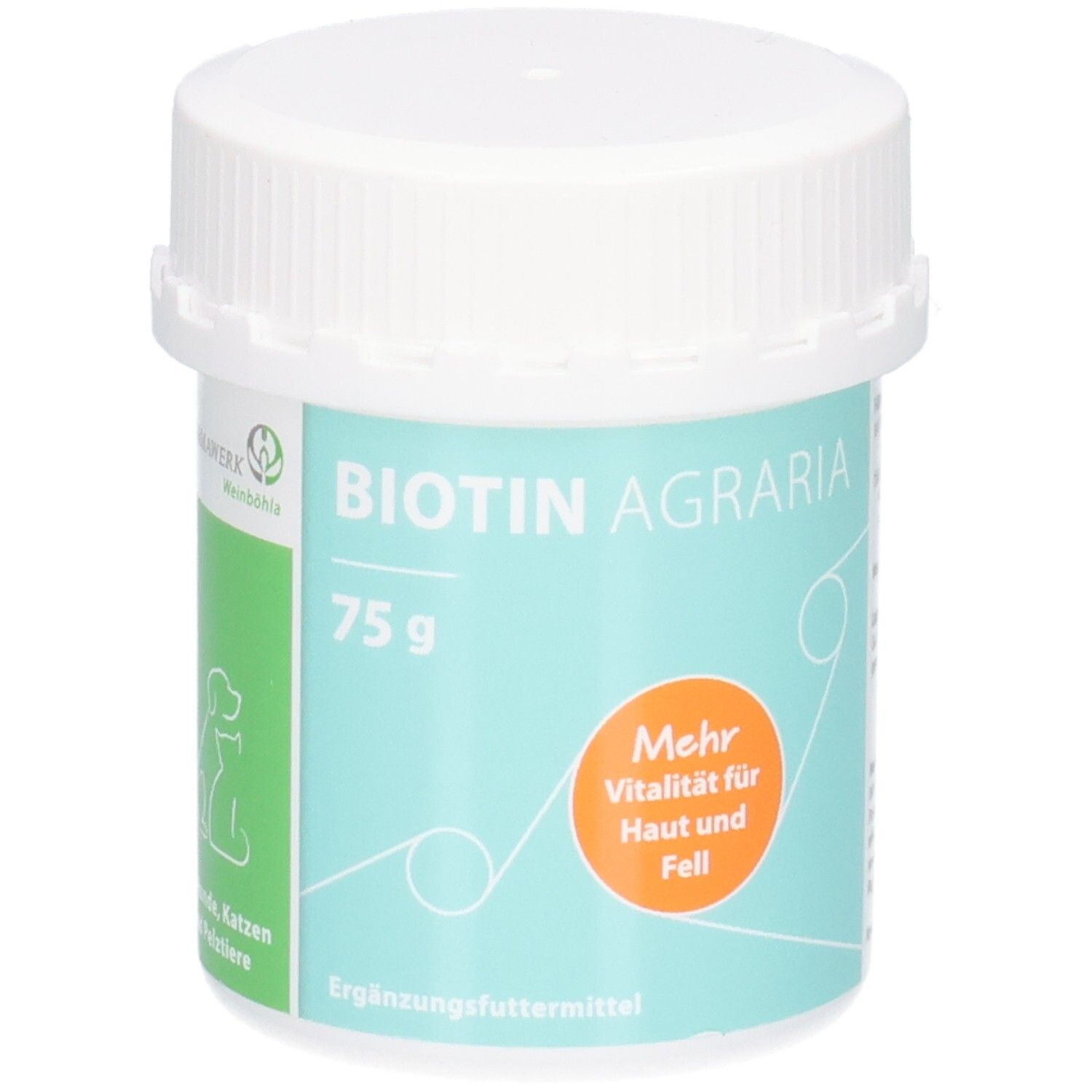 Biotin Agraria Erg.Futterm.f.Hu./Kat./Pelzt./Pfe. 75 g Pulver