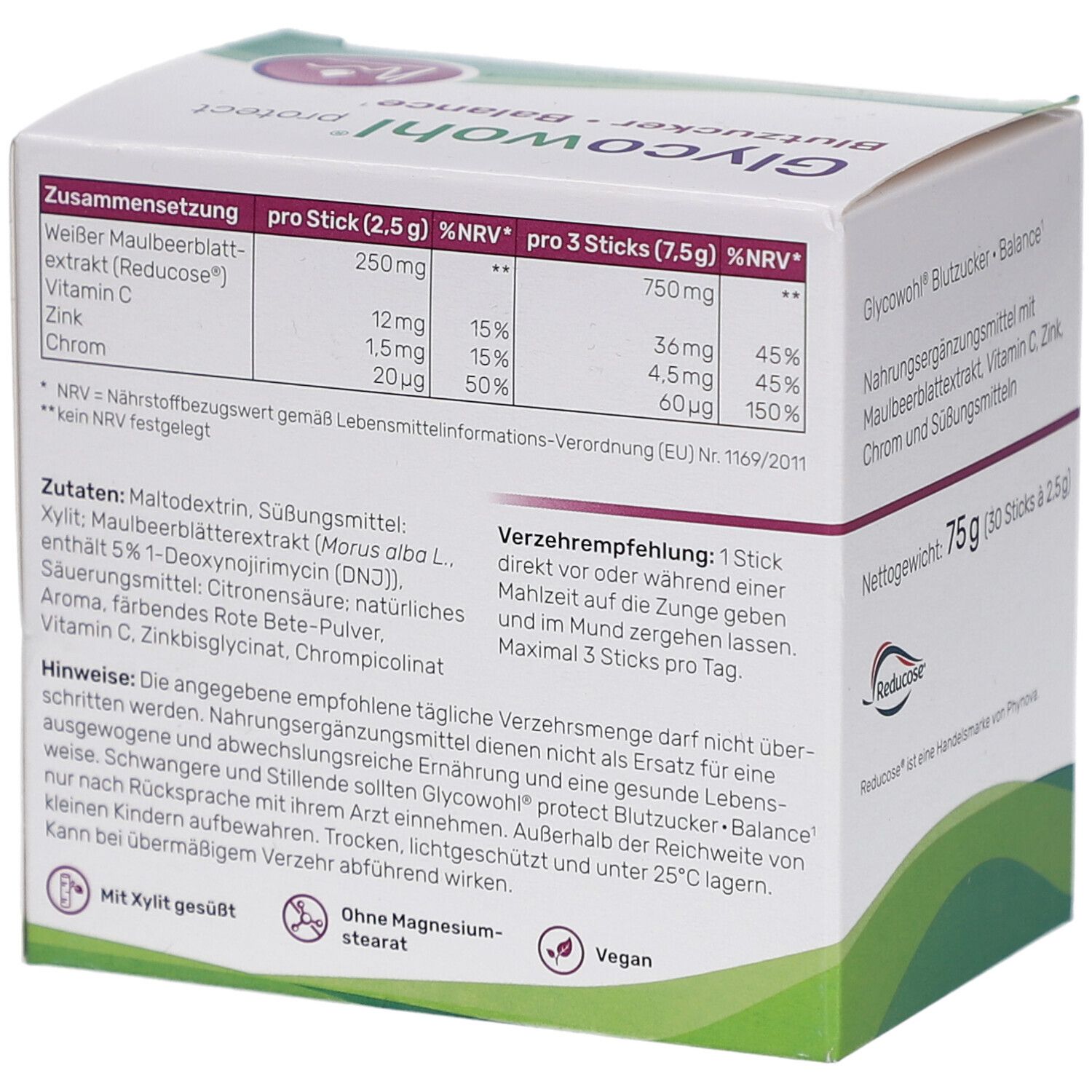 Glycowohl® protect Blutzucker Balance¹