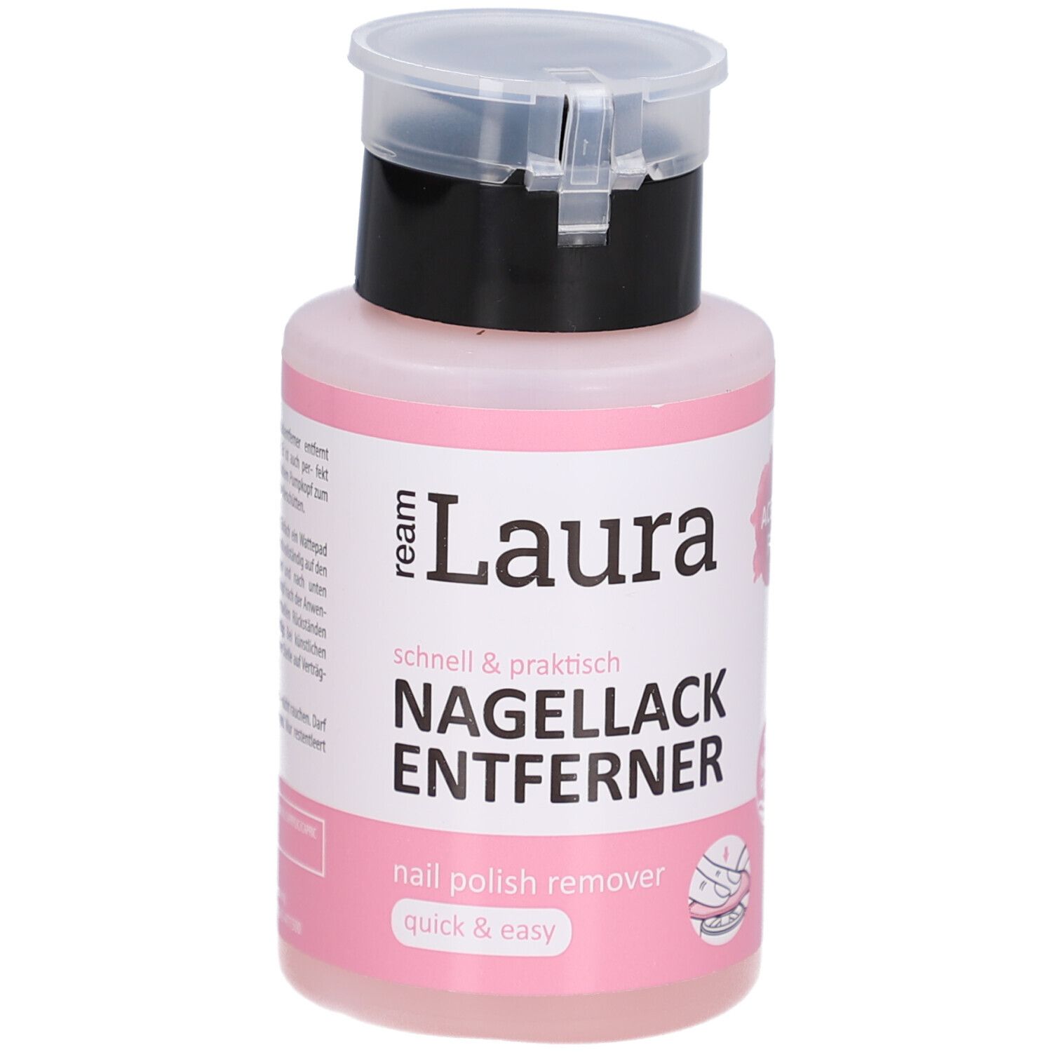 Nagellackentferner ohne Aceton mit Pumpkopf ReAm 200 ml Flüssigkeit