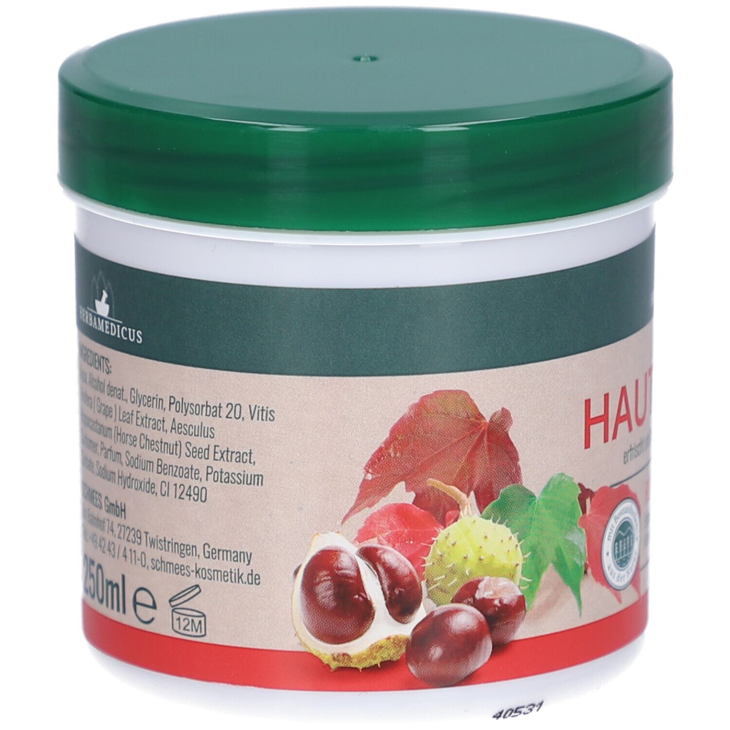 HERBAMEDICUS Hautbalsam Rotes Weinlaub & Rosskastanie