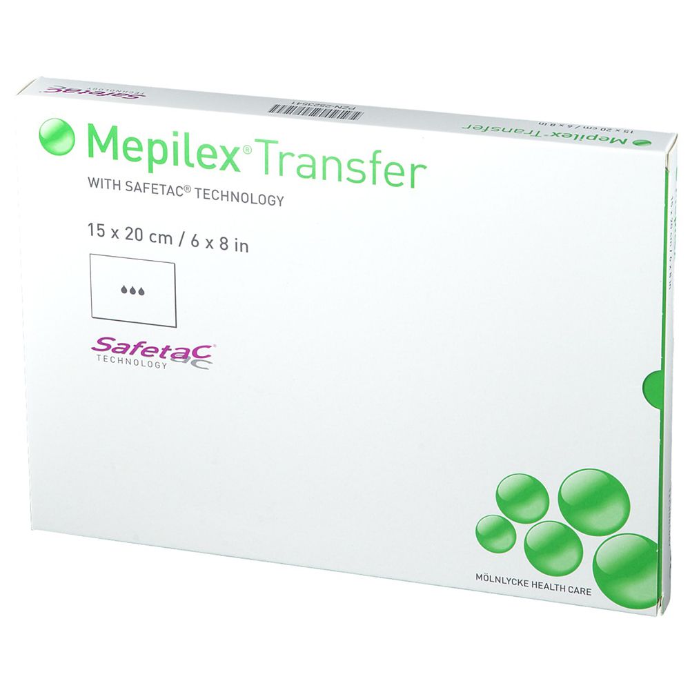 Mepilex Transfer Schaumverband 15x20 cm steril 5 St Verband