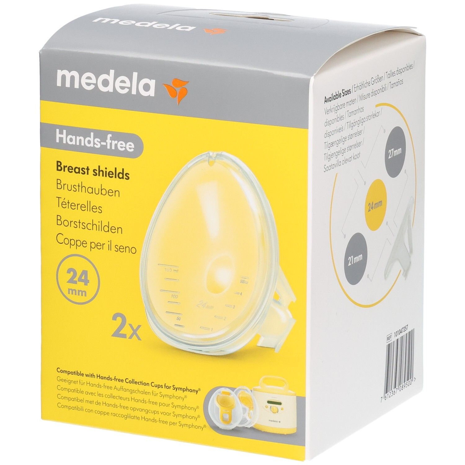 Medela hands-free Symphony Brusthaube 24 mm 1 St Brusthütchen, -hauben, -schalen
