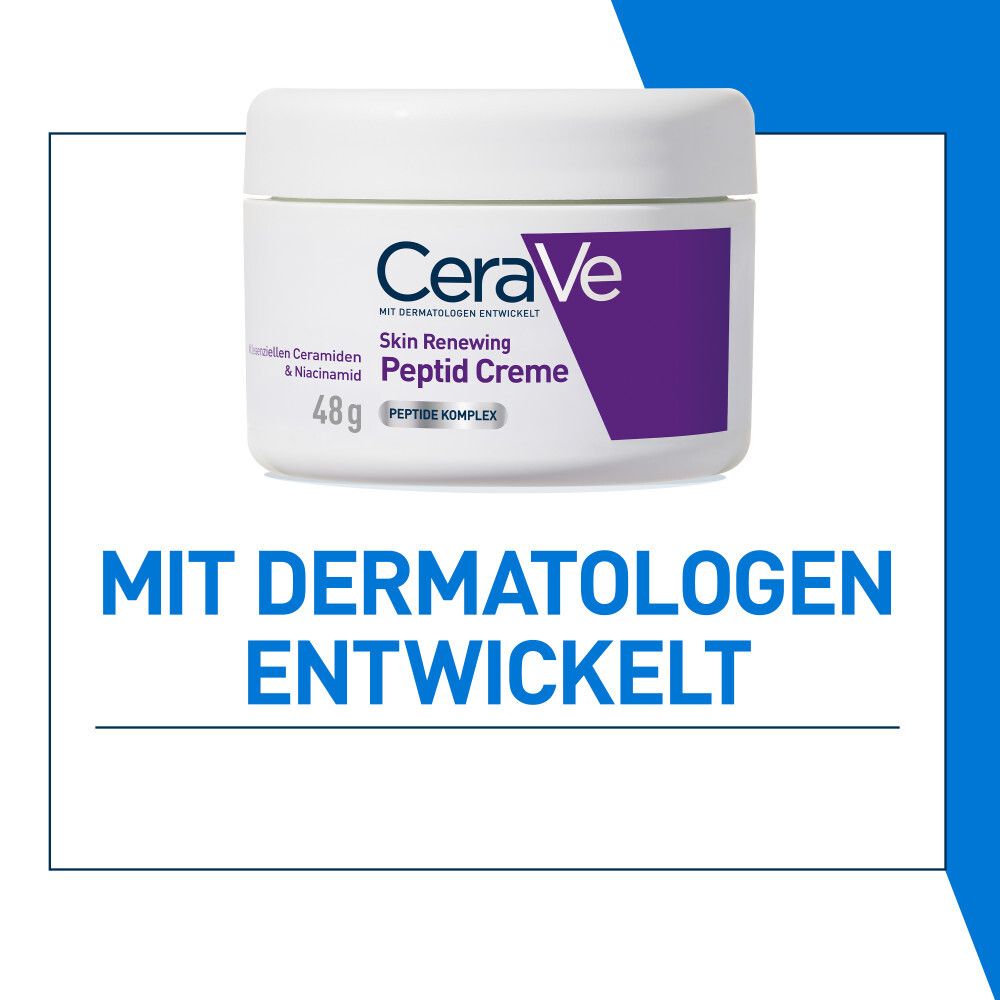 CeraVe Skin Renewing Peptid Creme Aufpolsternde Anti-Aging-Creme für eine aufgepolstertere Haut