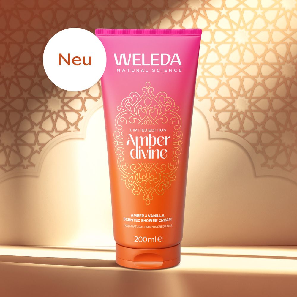 Neue Weleda Amber Divine Limited Edition Duschcreme, 200ml.