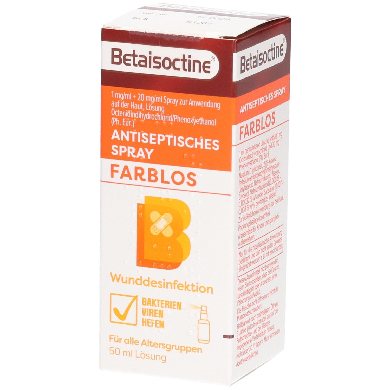 Betaisoctine 1 mg/ml + 20 Spray z.Anw.a.d.H. 50 ml