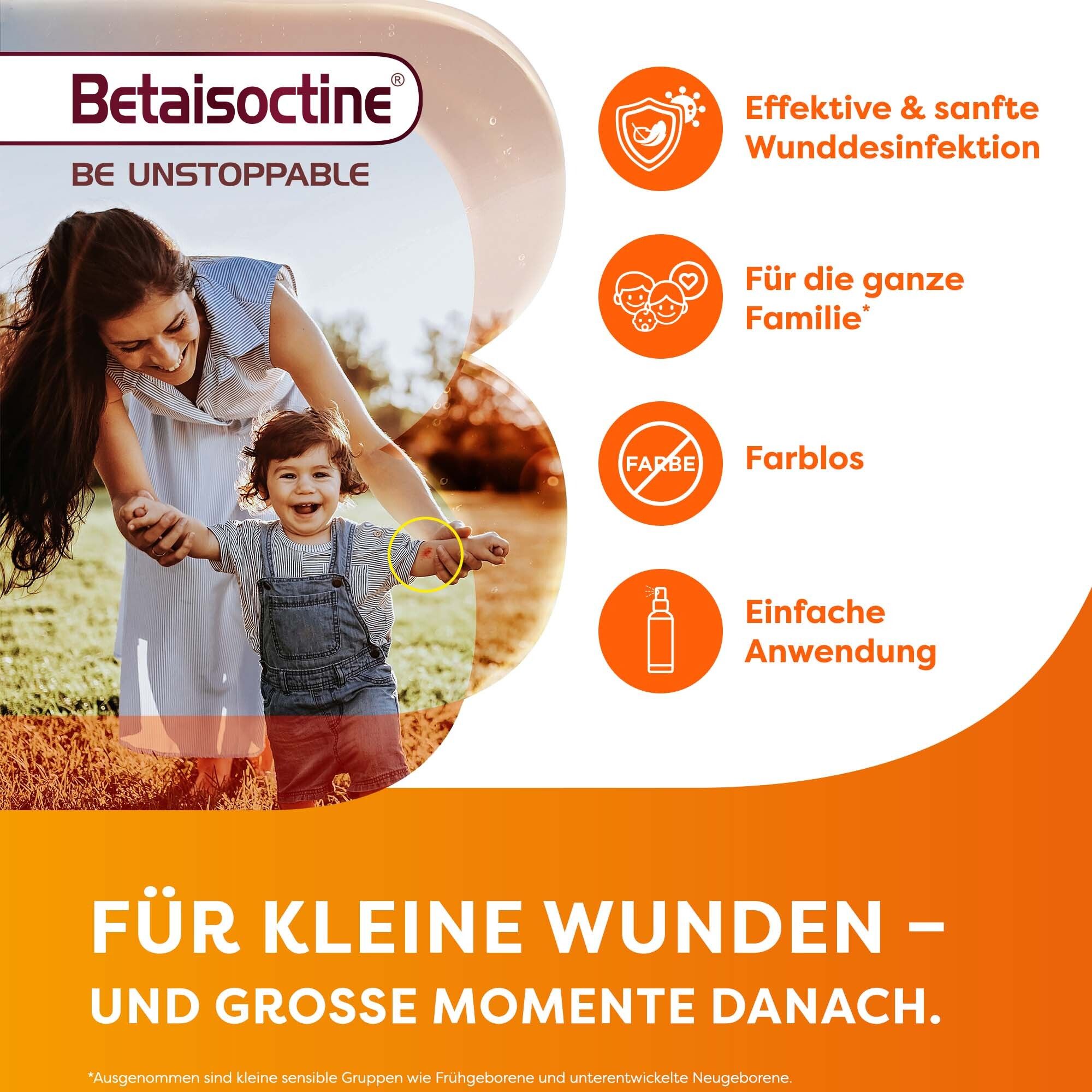 Betaisoctine Antiseptisches Spray Farblos - Jetzt 10% mit den Code 10hermes sparen*