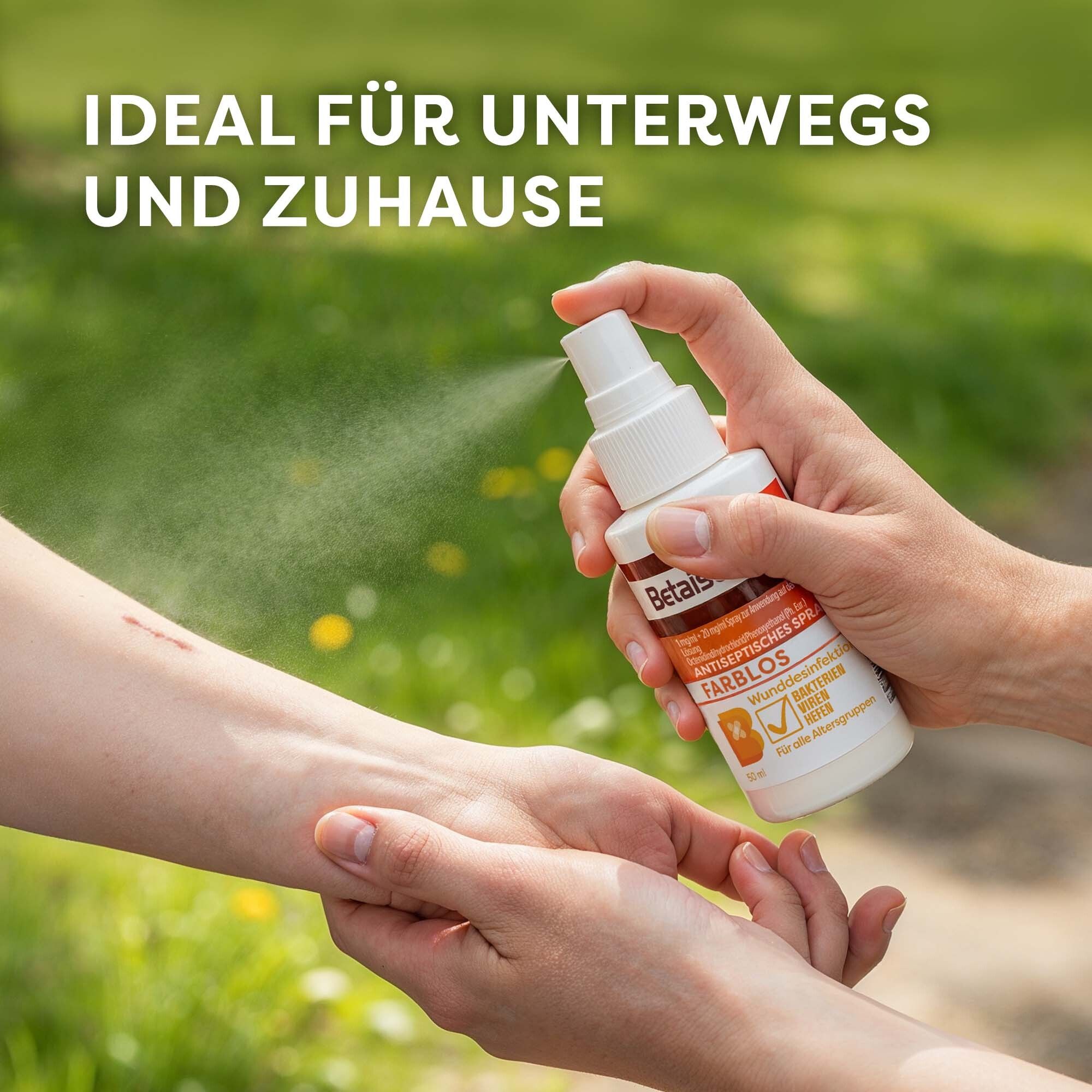 Betaisoctine Antiseptisches Spray Farblos - Jetzt 10% mit den Code 10hermes sparen*