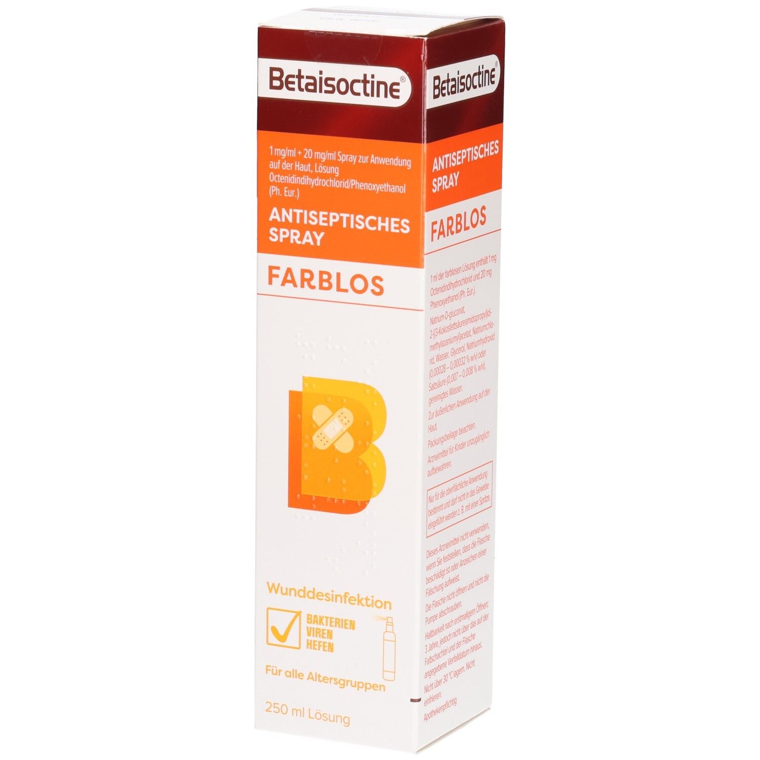 Betaisoctine 1 mg/ml + 20 Spray z.Anw.a.d.H. 250 ml