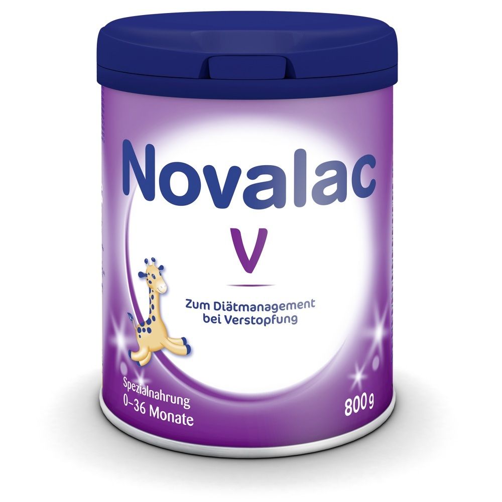 Novalac V Spezialnahrung Dose, 800g, für Babys 0-36 Monate bei Verstopfung.