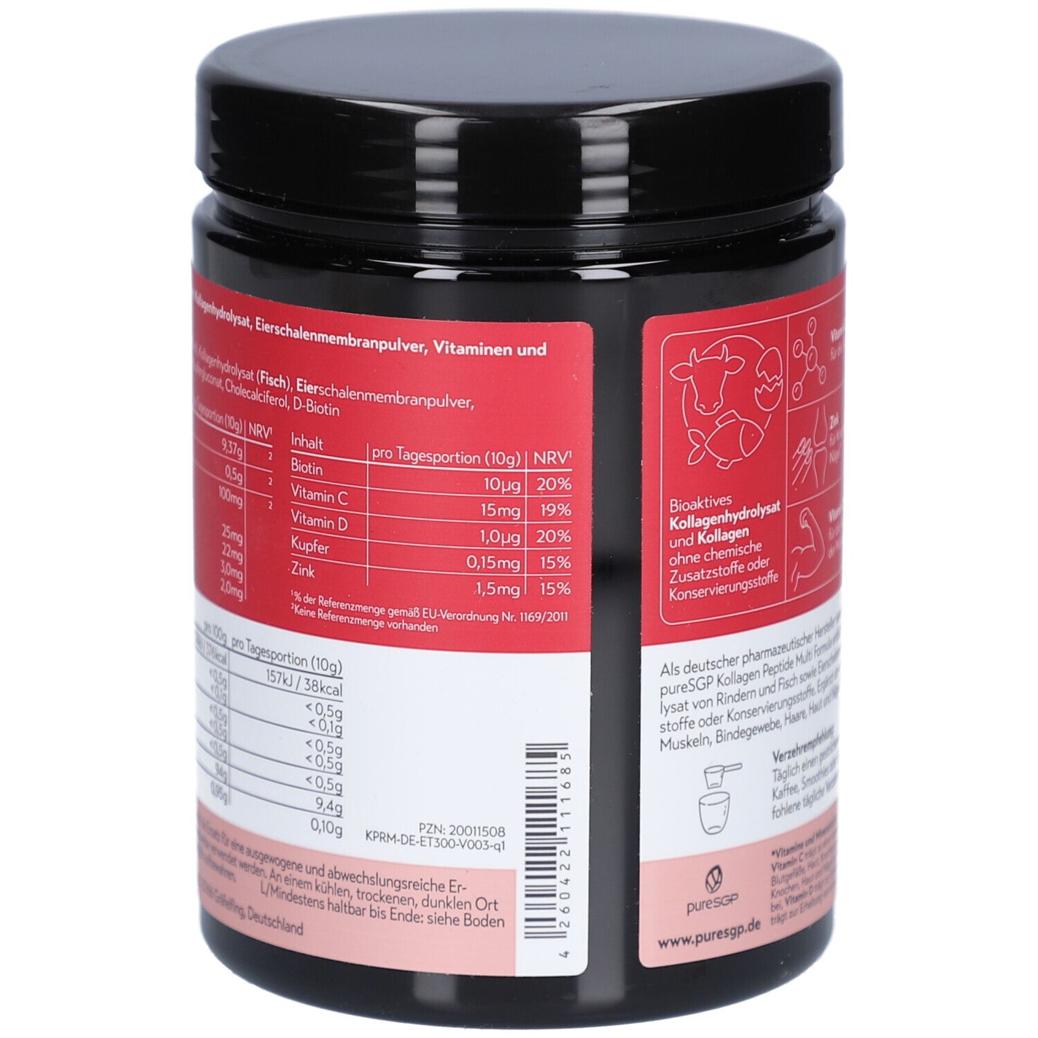 PURESGP Kollagen Peptide Multi Formula Pulver