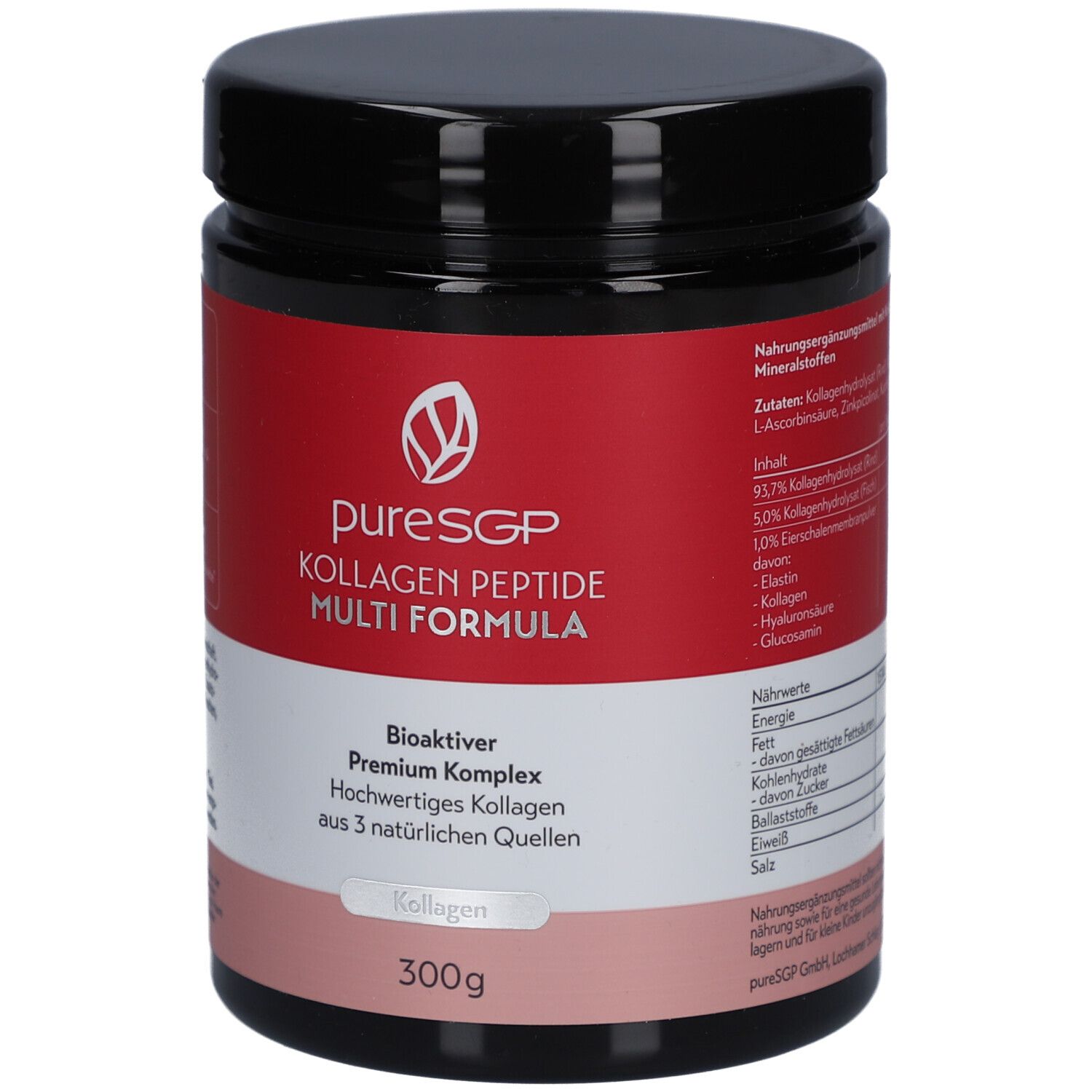 PURESGP Kollagen Peptide Multi Formula Pulver