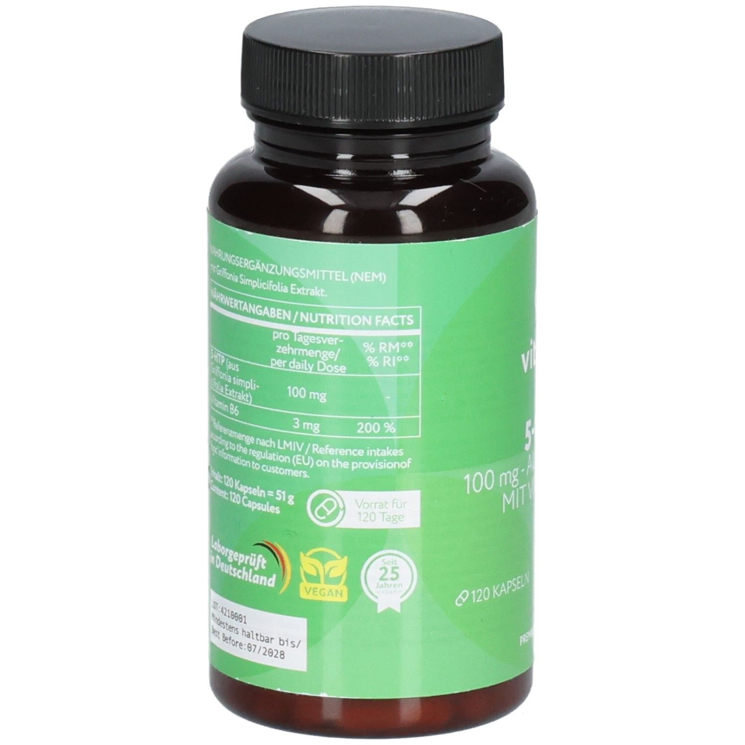 Vitabay 5-HTP 100 mg aus Griffonia + Vitamin B6