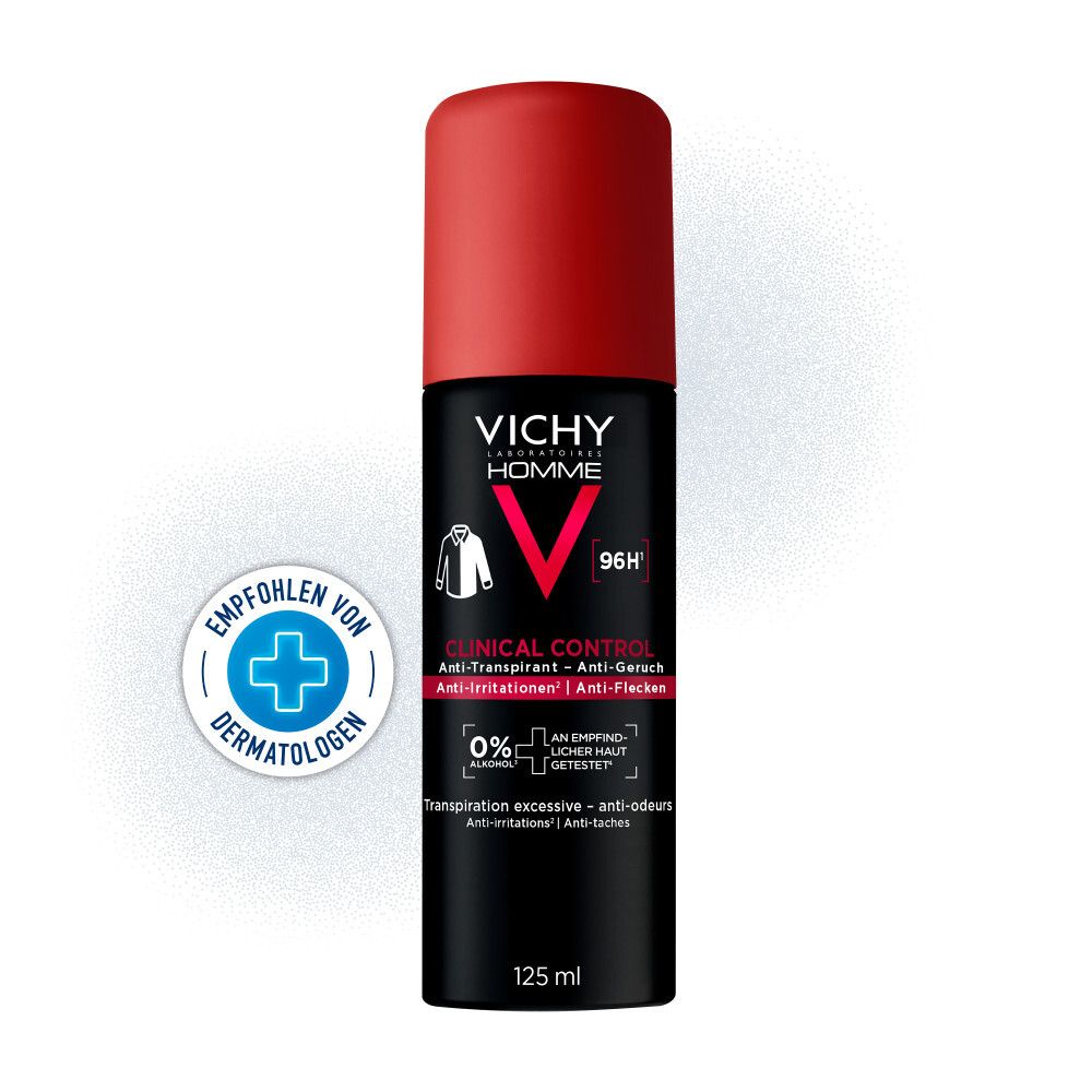 Vichy Homme Deo Spray Aero 96h 125 ml Deospray