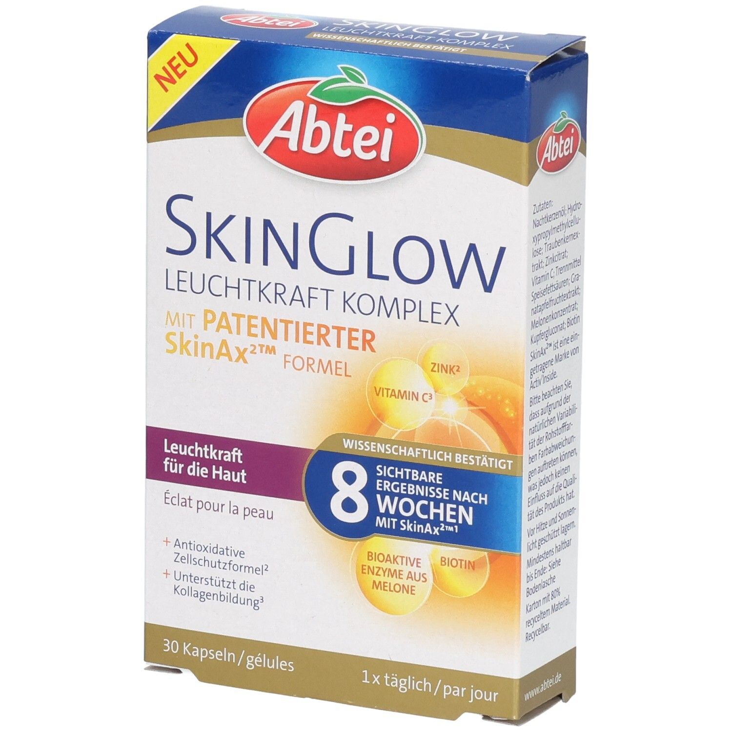 Abtei SkinGlow Komplex Kapseln Dach 30 St