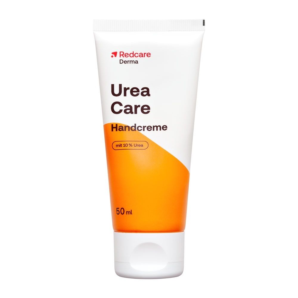 Tube der Redcare Derma Urea Care Handcreme, 50ml.