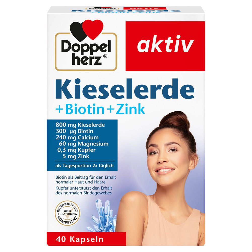 Doppelherz Kieselerde+Biotin+Zink Kapseln 40 St