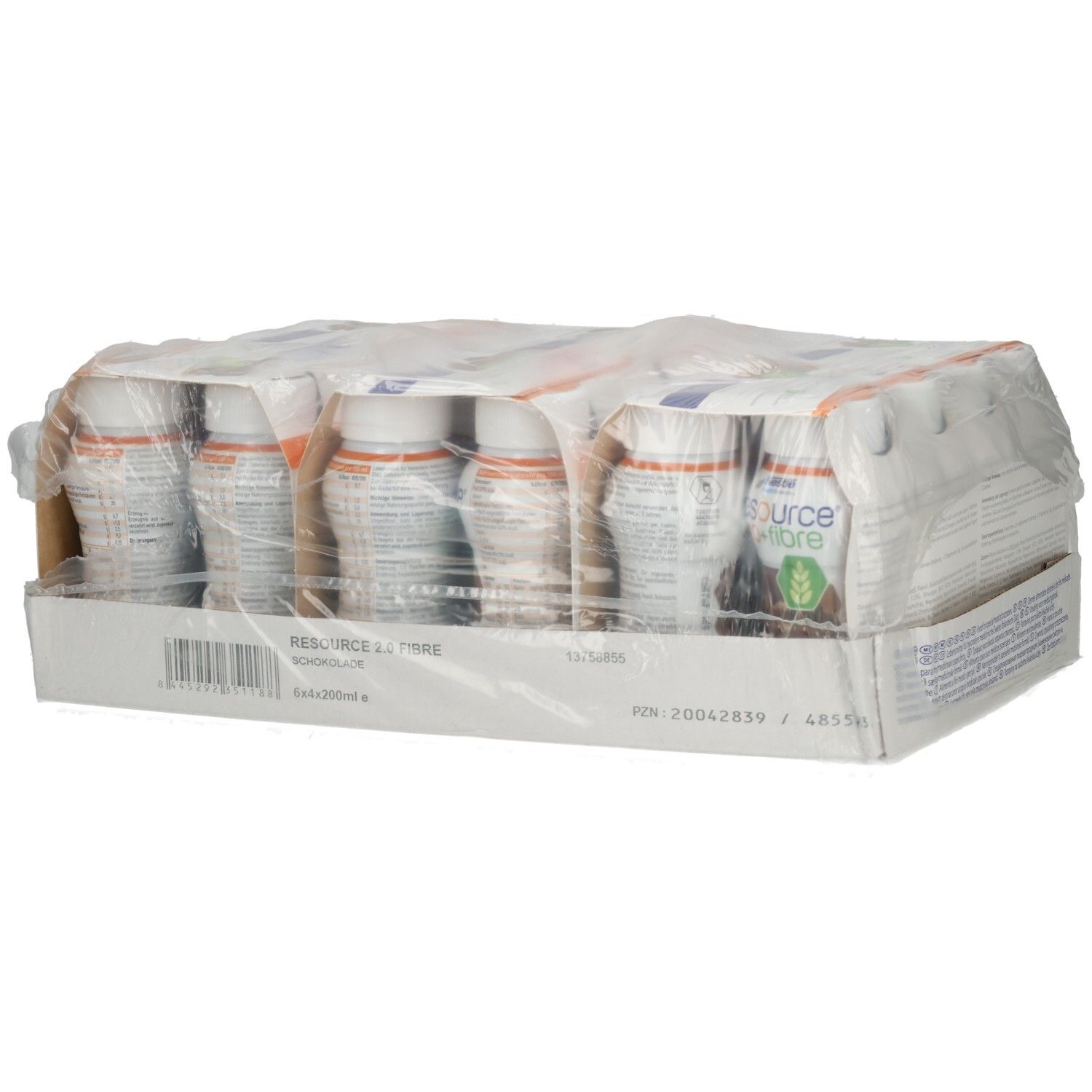 Resource 2.0+fibre Schokolade 6x4x200 ml Flüssigkeit