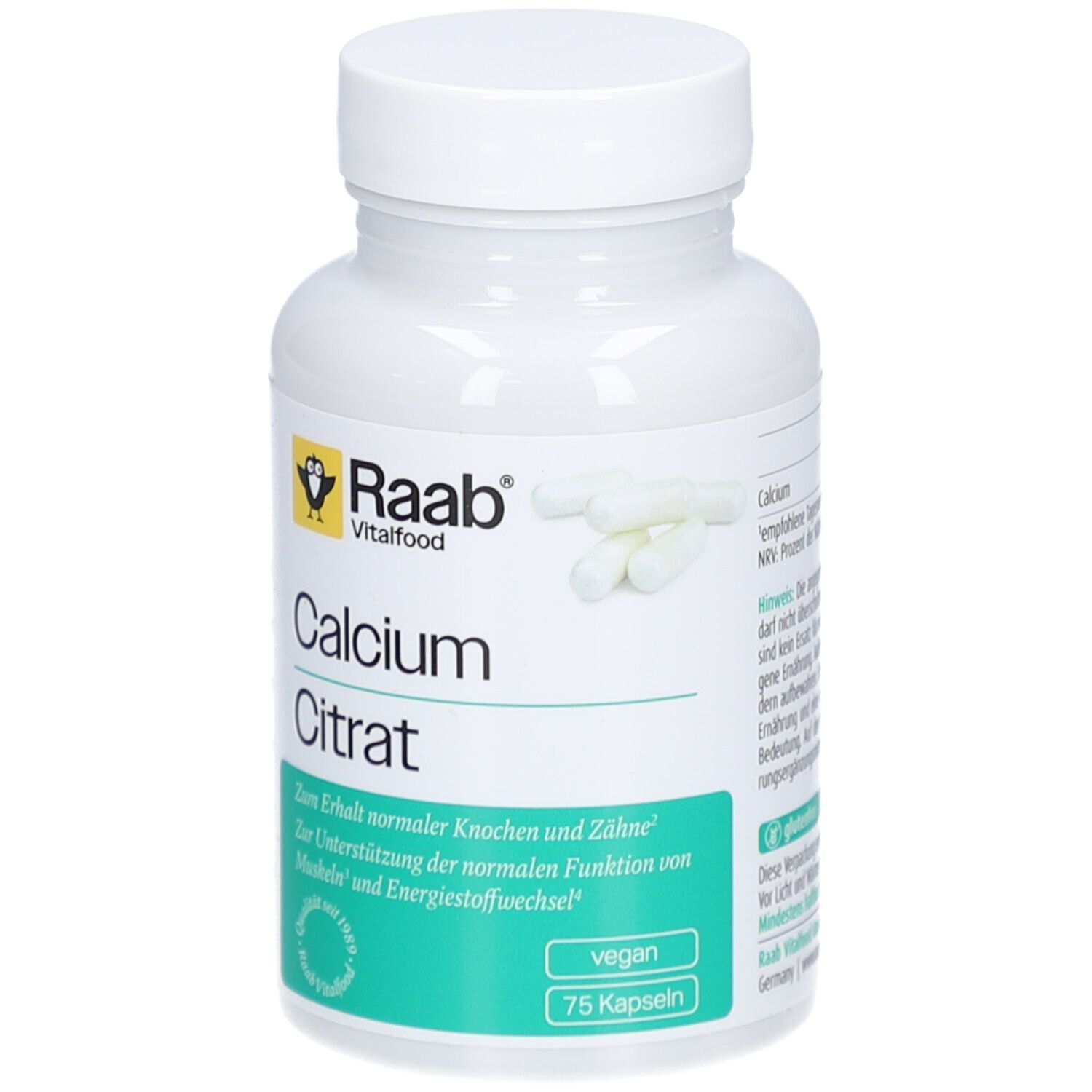 Raab Vitalfood Calciumcitrat Kapseln