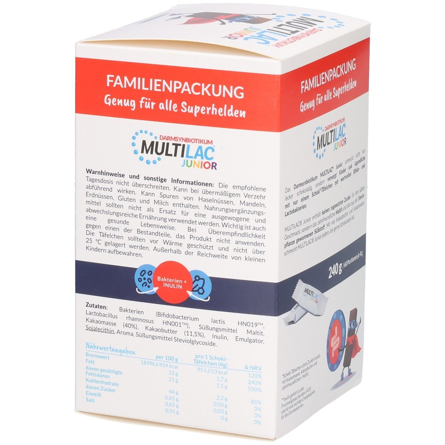 MULTILAC Darmsynbiotikum Junior Täfelchen