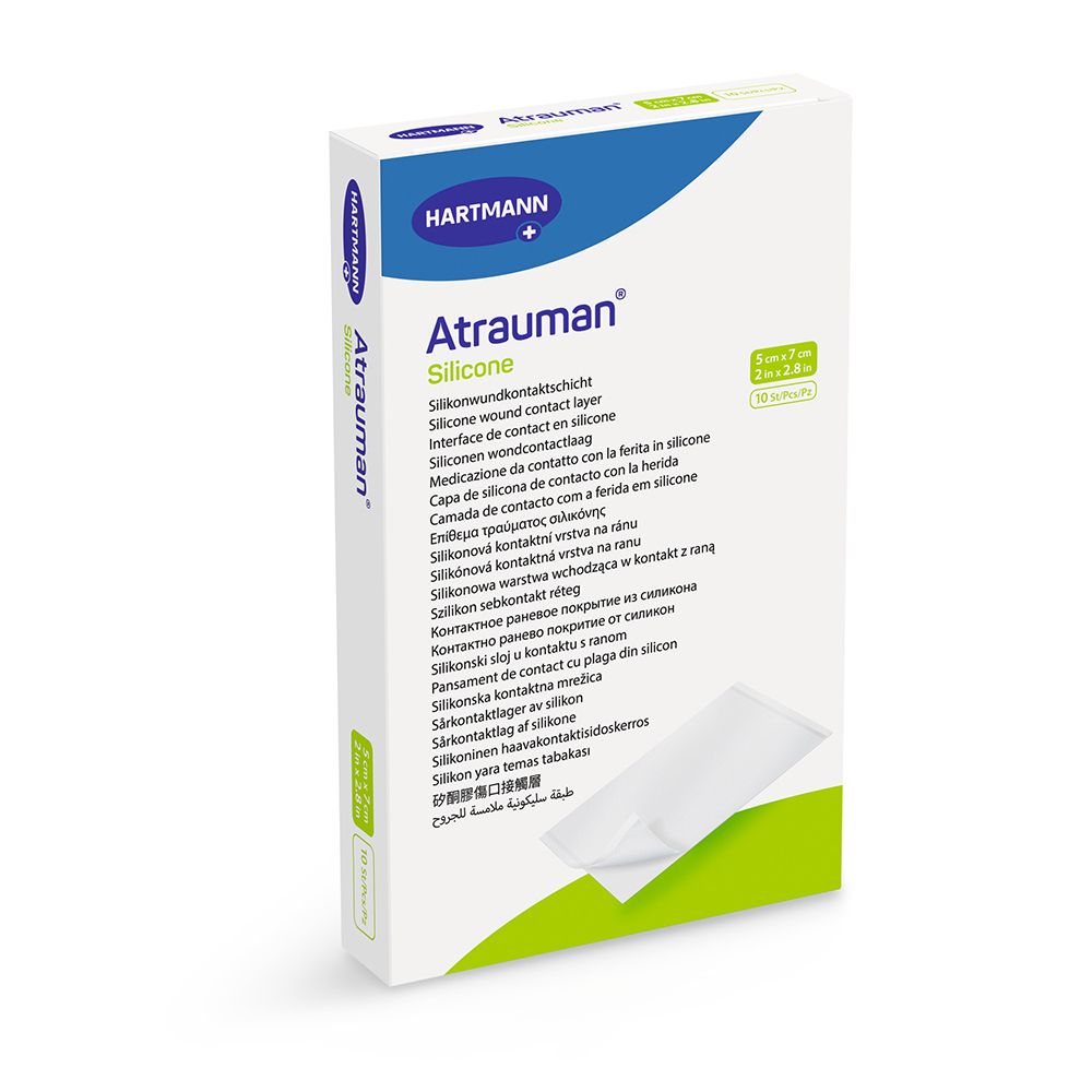 Atrauman Silicone steril 5x7 cm Kompressen 10 St