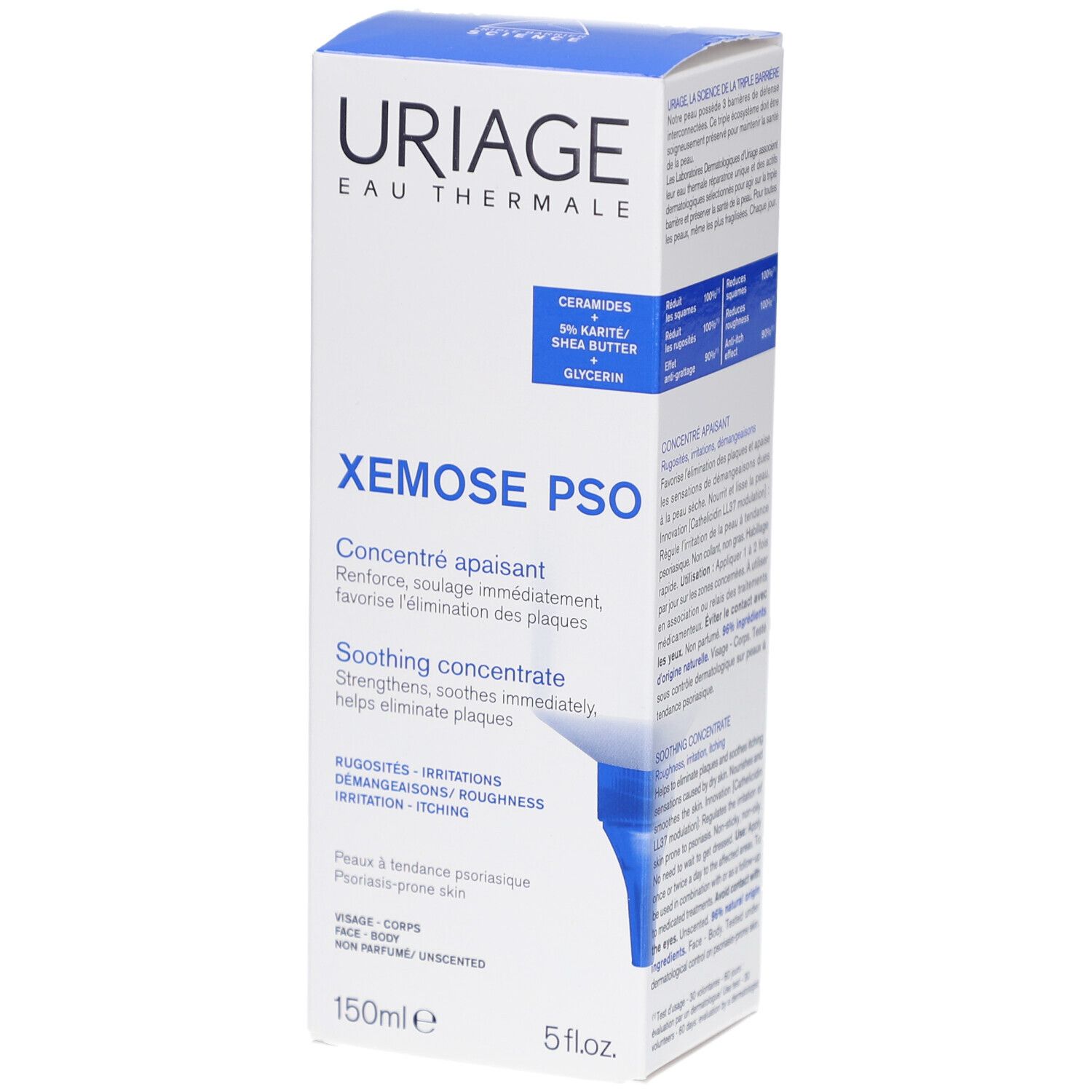Uriage Xemose C8+ PSO beruhigendes Konzentrat 150 ml Flüssigkeit