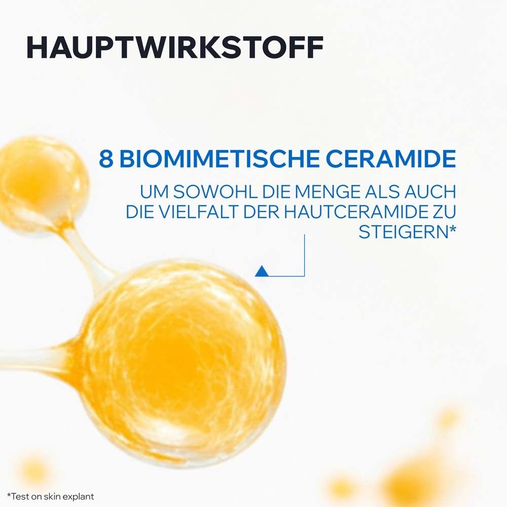 Zwei Patente: Cerasterol 2F und Chronoxine. Reduziert Juckreiz.