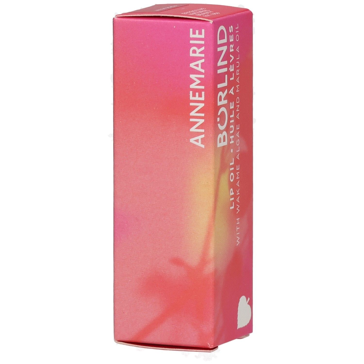 ANNEMARIE BÖRLIND Lip Oil Wild Fuchsia Verpackung mit floralem Muster und Produktinformationen.