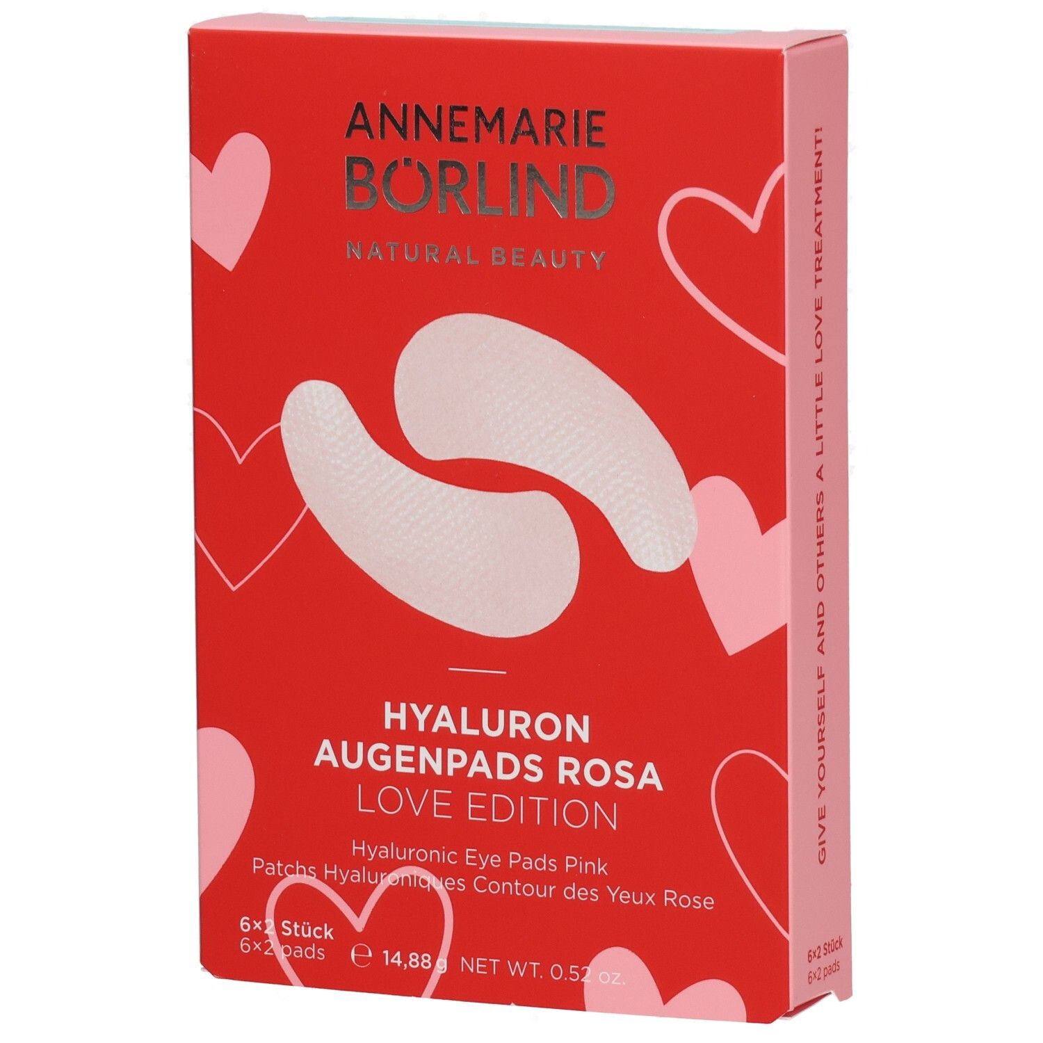 Börlind Hyaluron Augenpads rosa 6x2 St Augengel