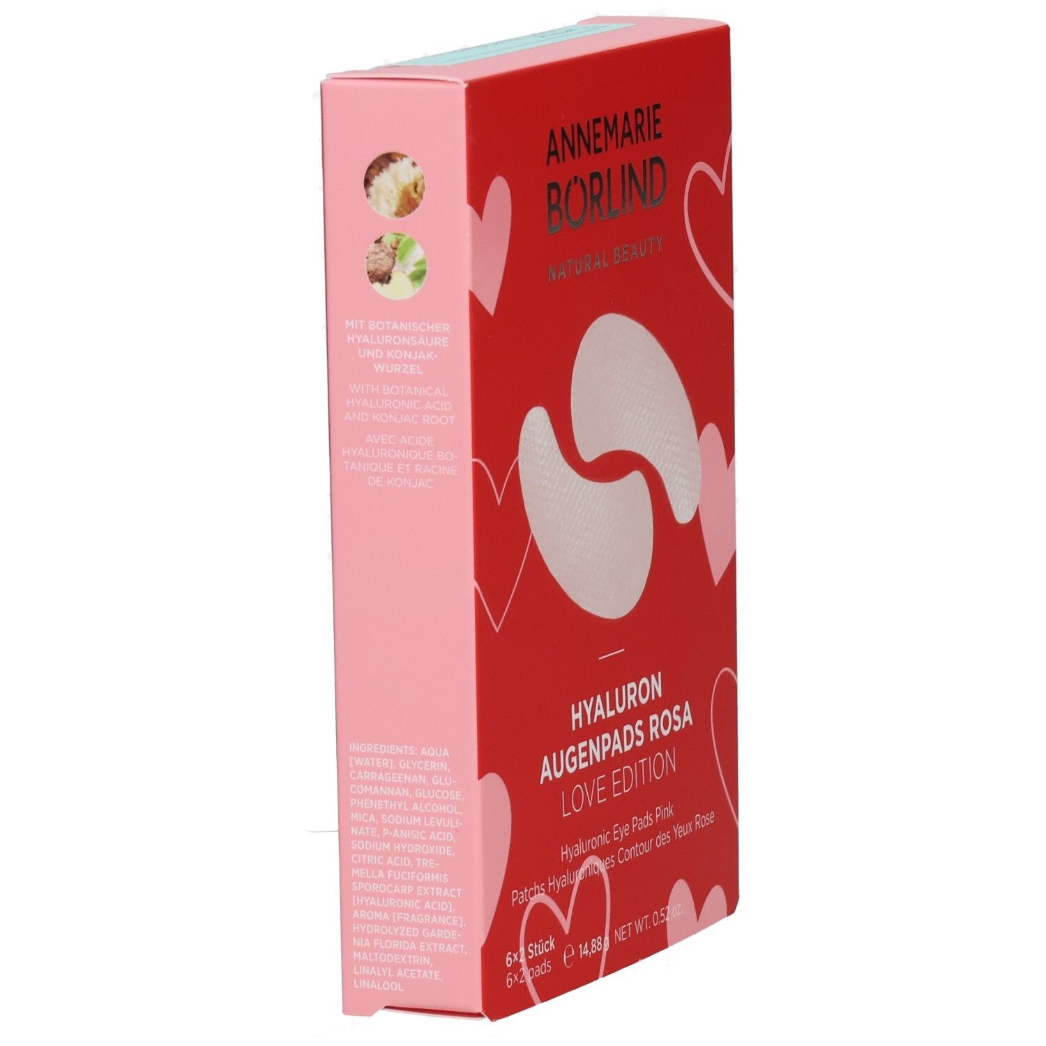 BÖRLIND Hyaluron Augenpads rosa