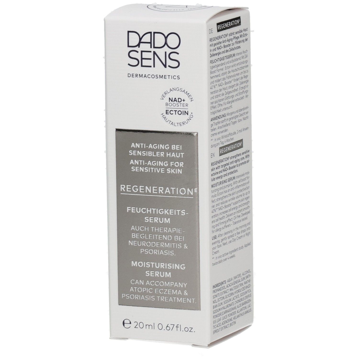 Dado Sens Regeneration E Feuchtigkeitsserum 20 ml Flüssigkeit