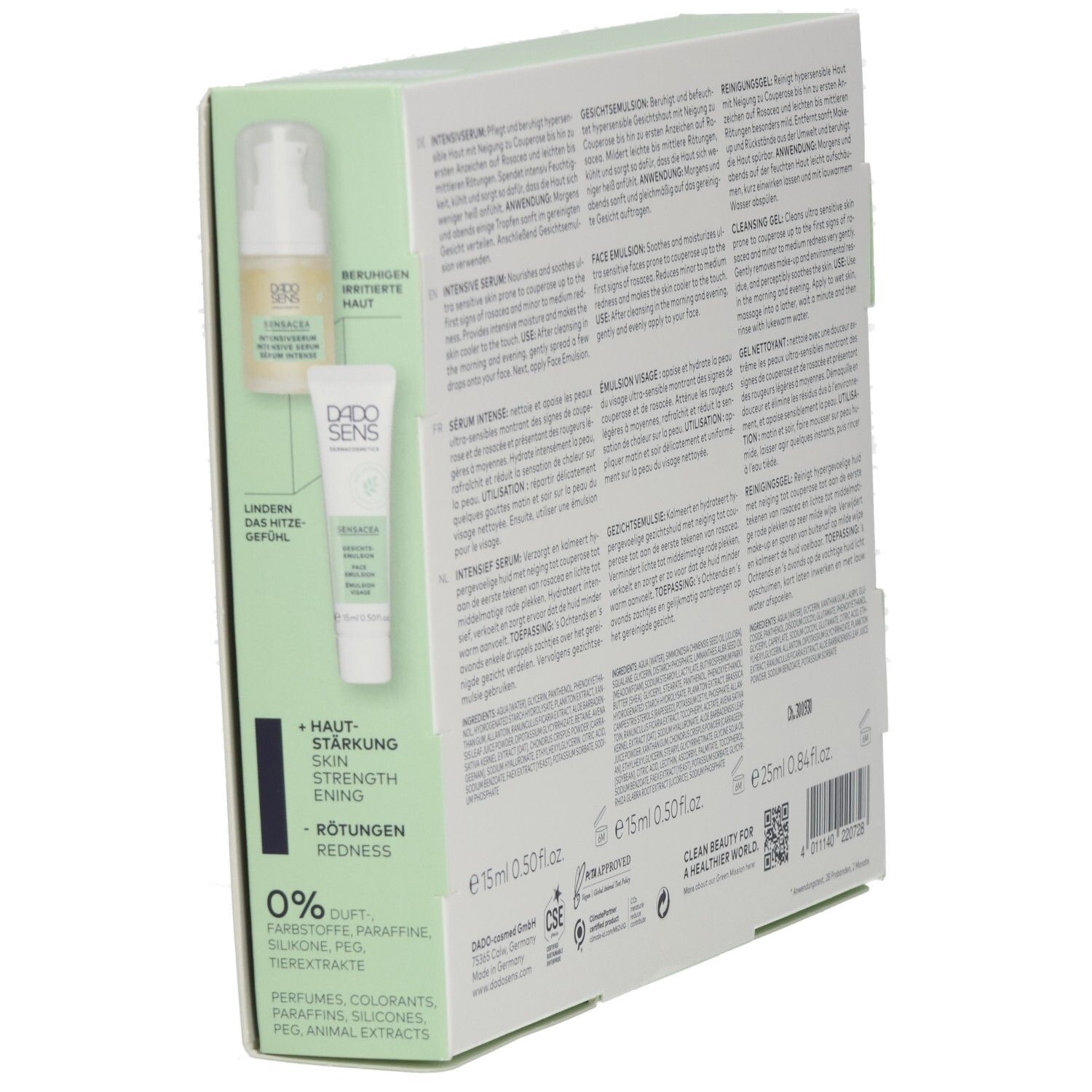 DADO SENS SENSACEA Pflegeset Couperose & Rosacea
