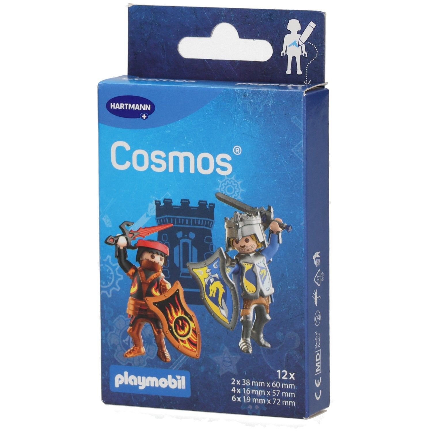 Cosmos Playmobil Ritter Pflaster 3 Größen 12 St