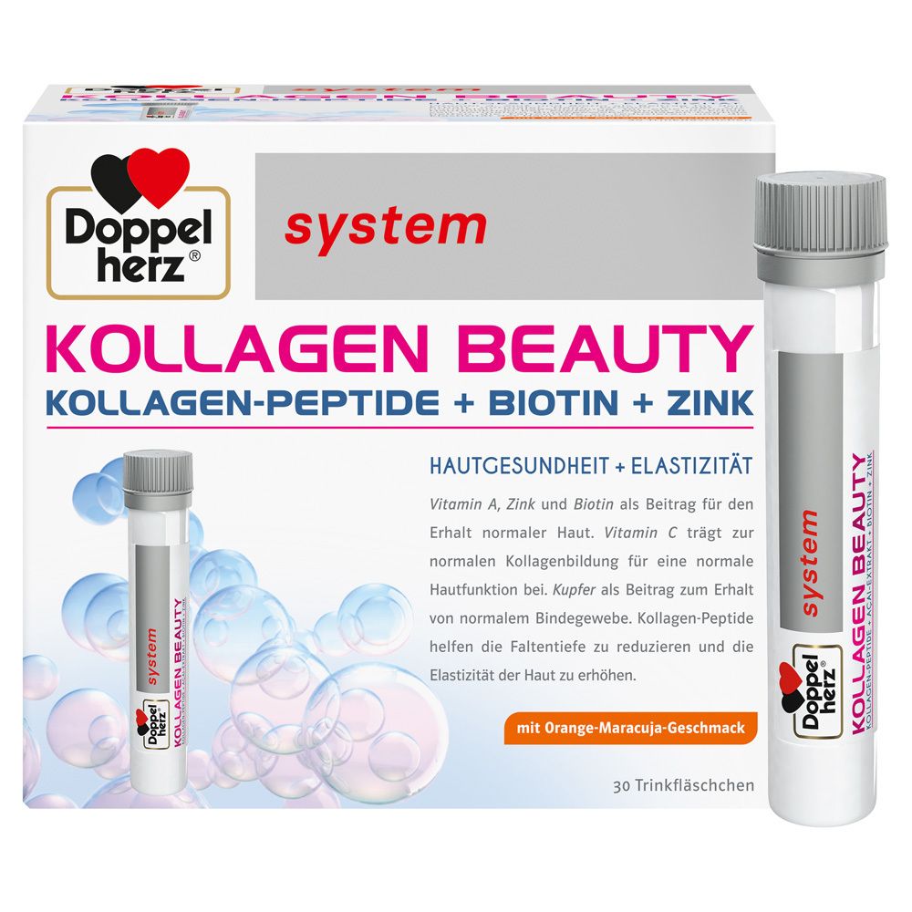 Doppelherz Kollagen Beauty Maracuja system TRA 30x25 ml Trinkampullen