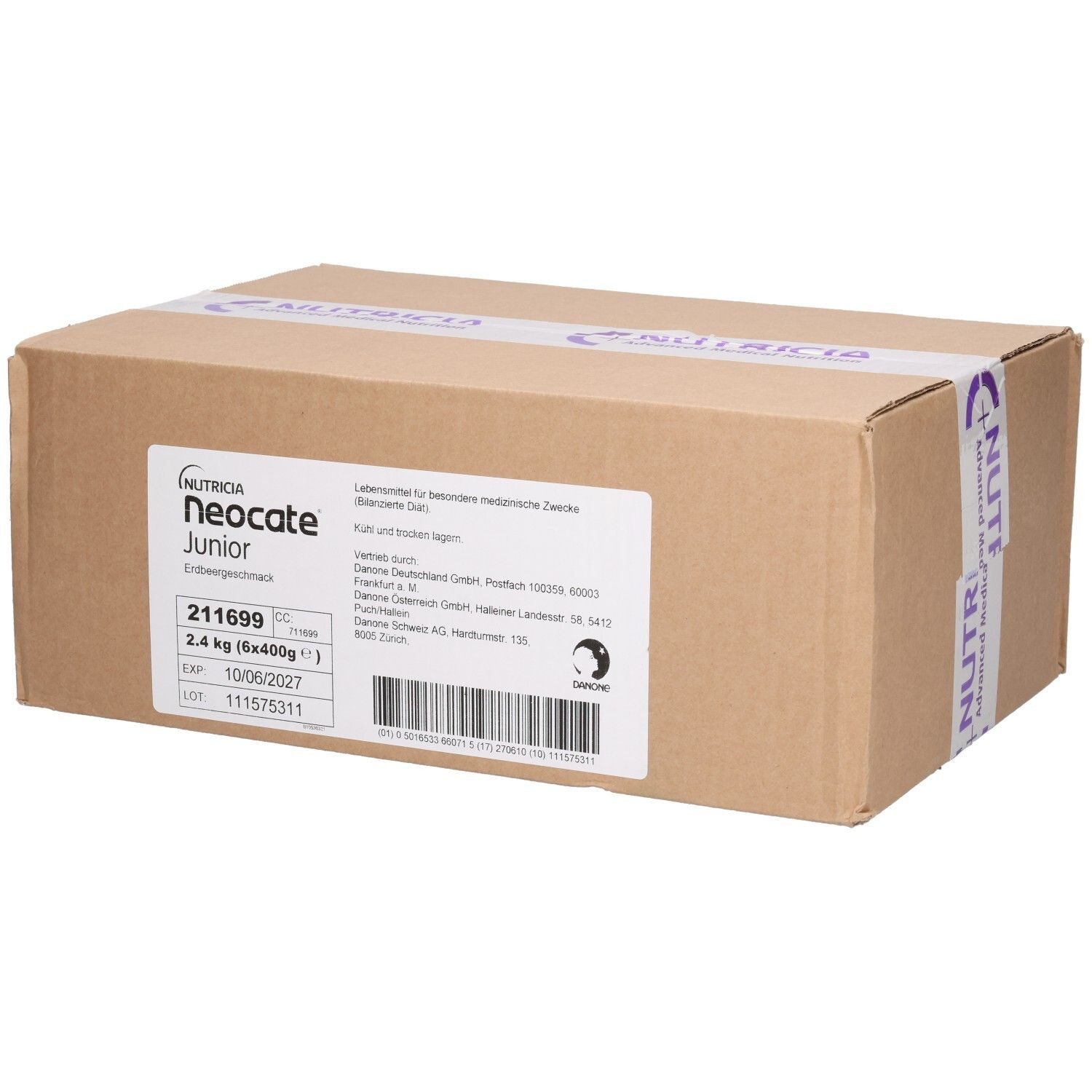 Neocate Junior Pulver Erdbeere 6x400 g