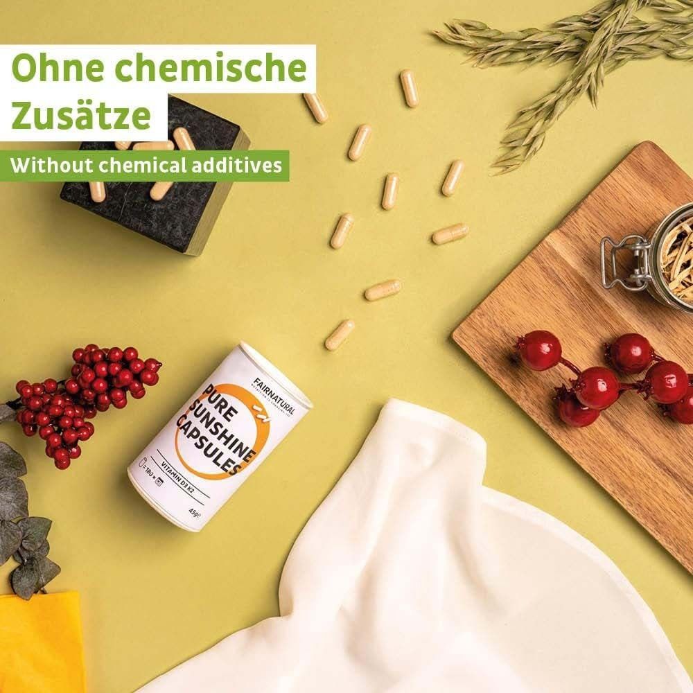 FAIRNATURAL VITAMIN D3 2500 IE + K2 MK-7 all-trans