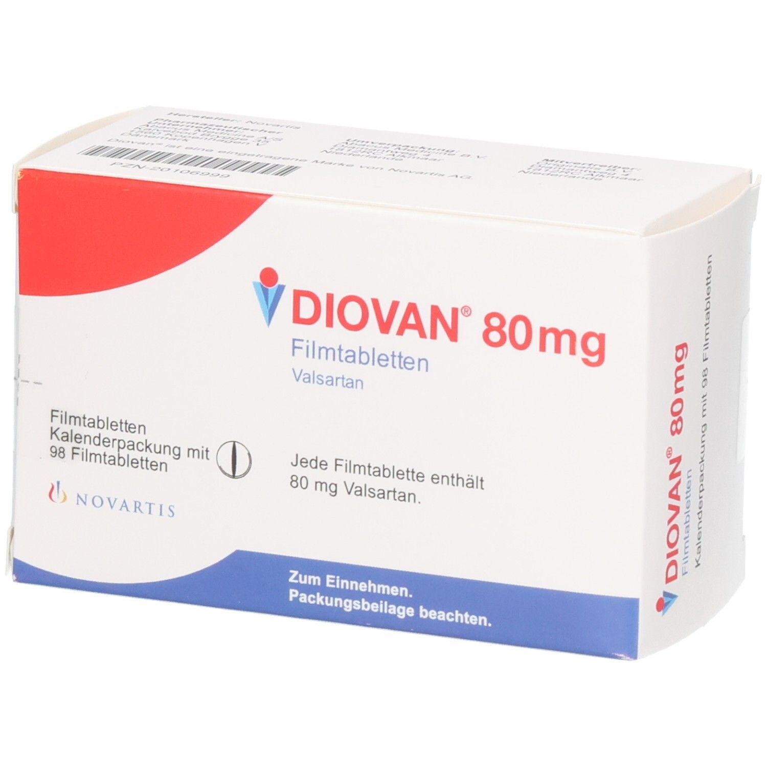 DIOVAN 80 mg Filmtabletten