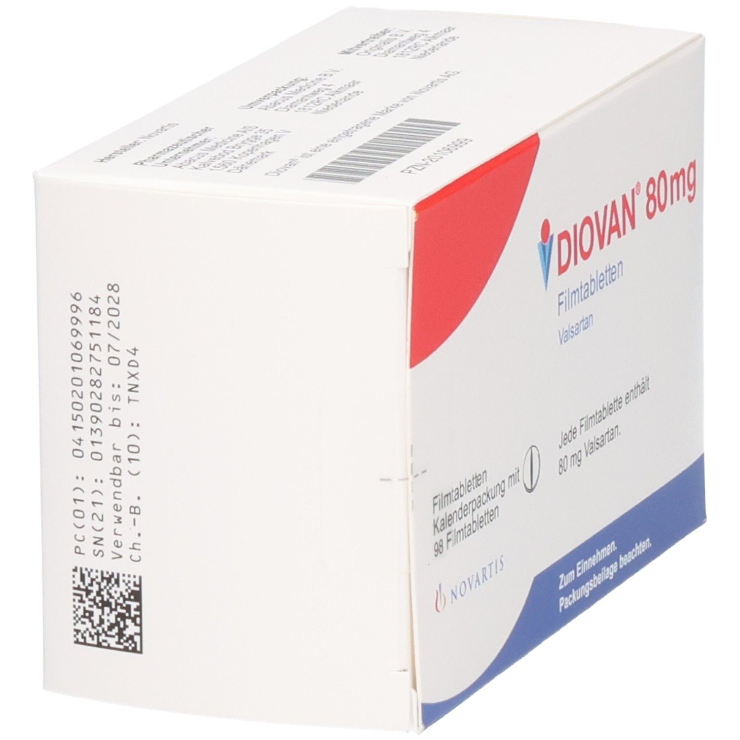 DIOVAN 80 mg Filmtabletten
