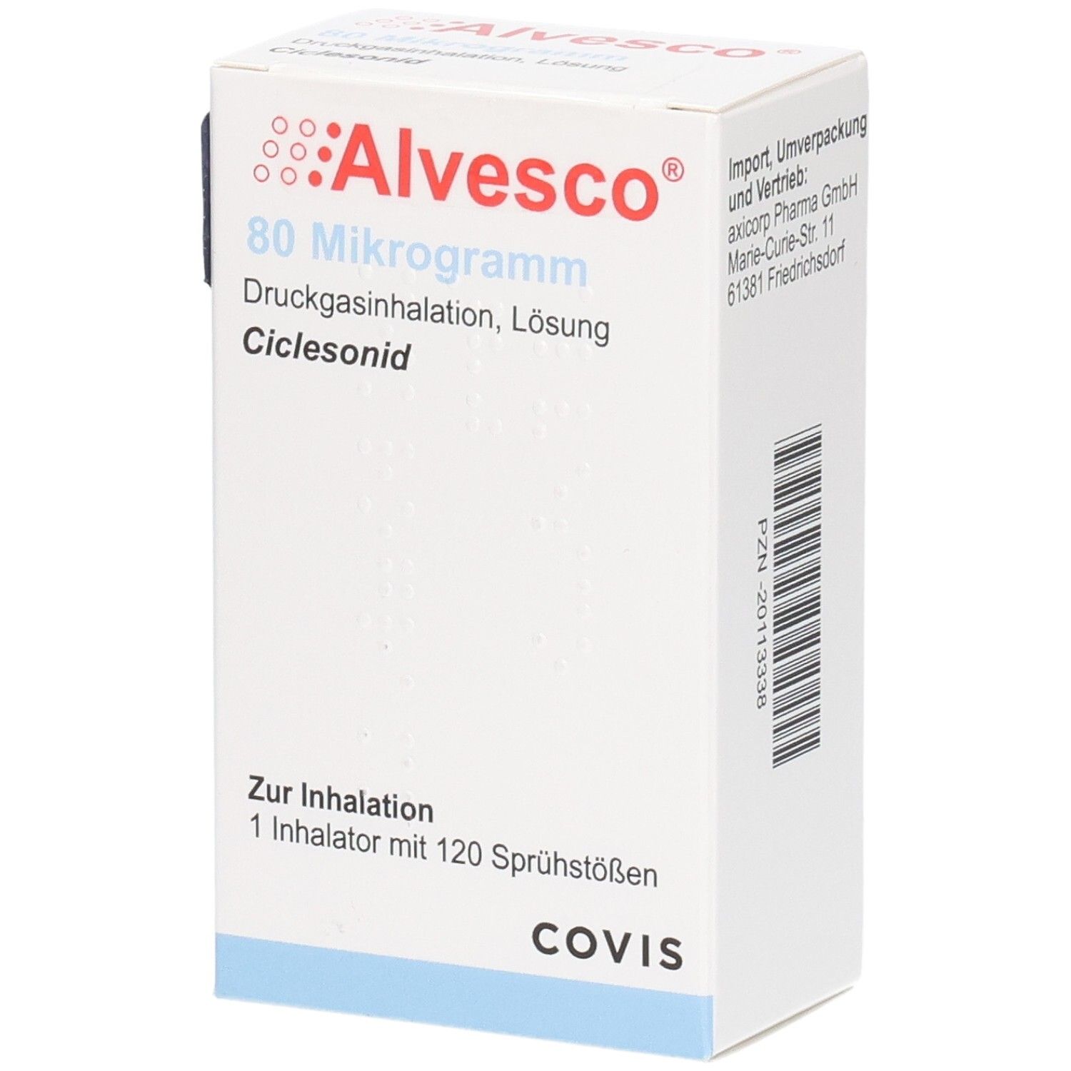 ALVESCO 80 µg 120 Hub Druckgasinhalation