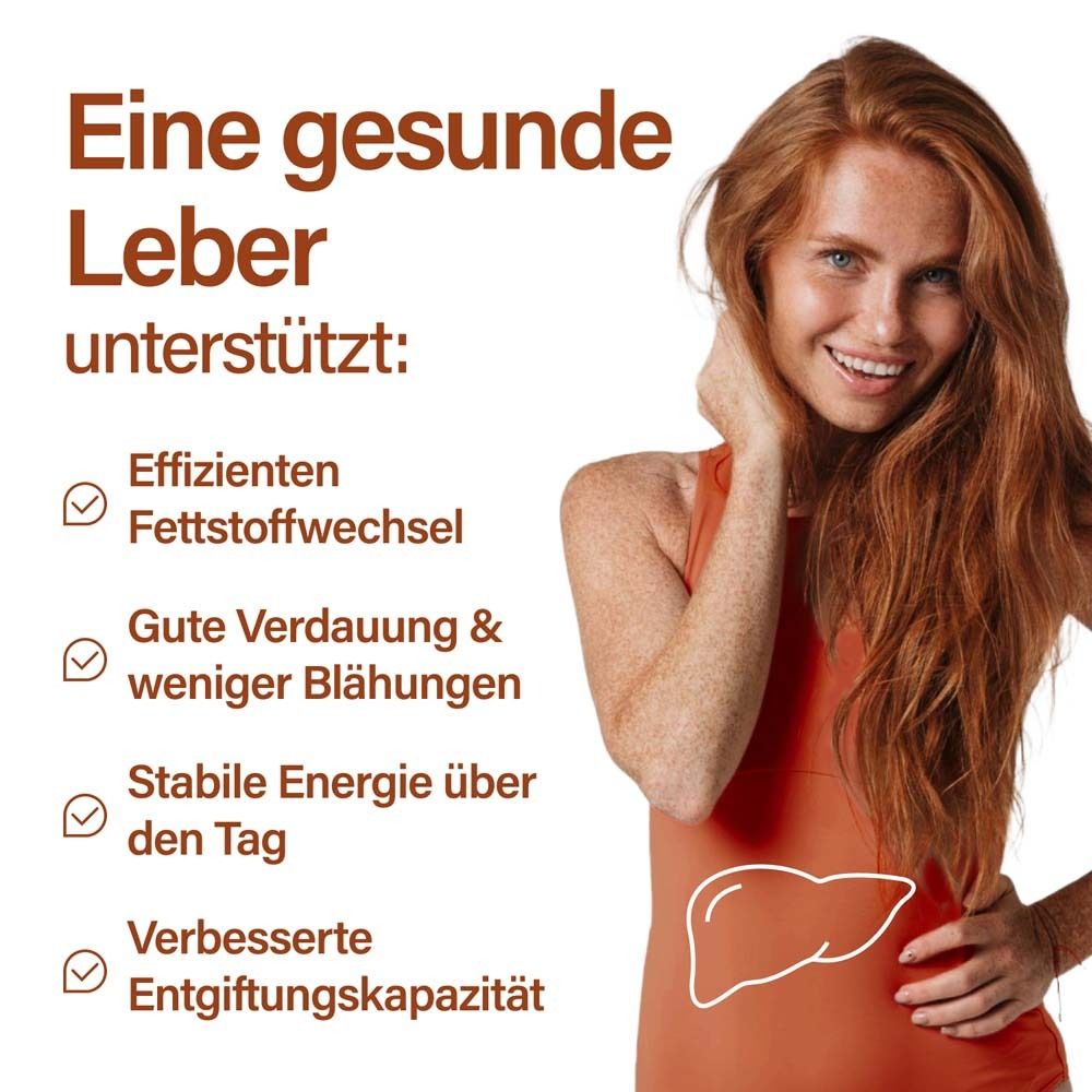 Nupure Proba Hepa Lebergesundheit PRO – 5-in-1 Nahrungsergänzung für die Leber mit Cholin, Artischocke, Mariendistel, Igelstachelbart & Lactobacillus paracasei D3-5