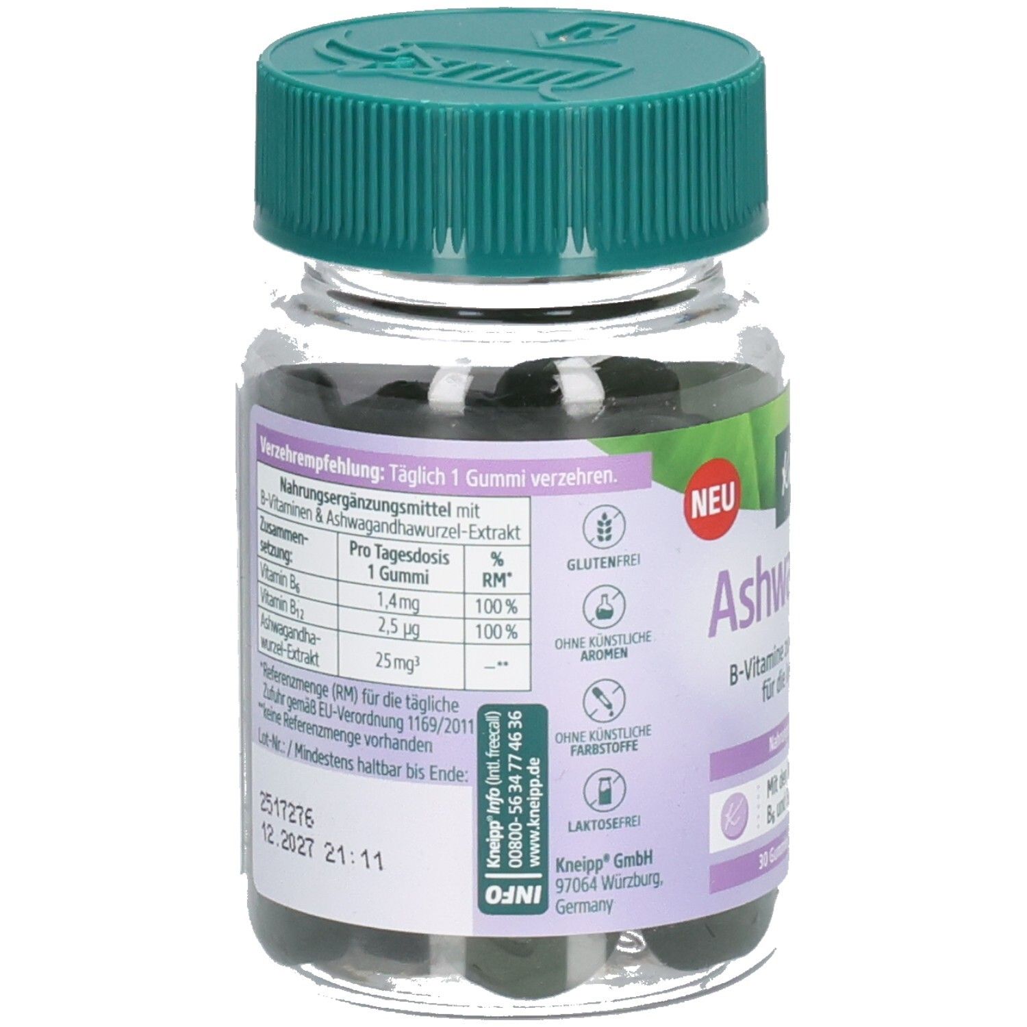 Kneipp Ashwagandha Gummies 30 St Fruchtgummi
