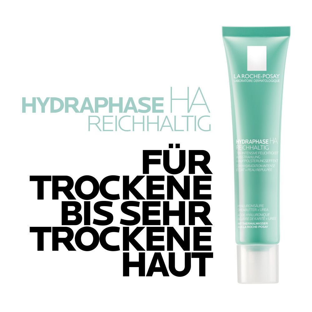 La Roche Posay Hydraphase HA Reichhaltig, pflegende Gesichtscreme für 72h Feuchtigkeit, mit Hyaluron
