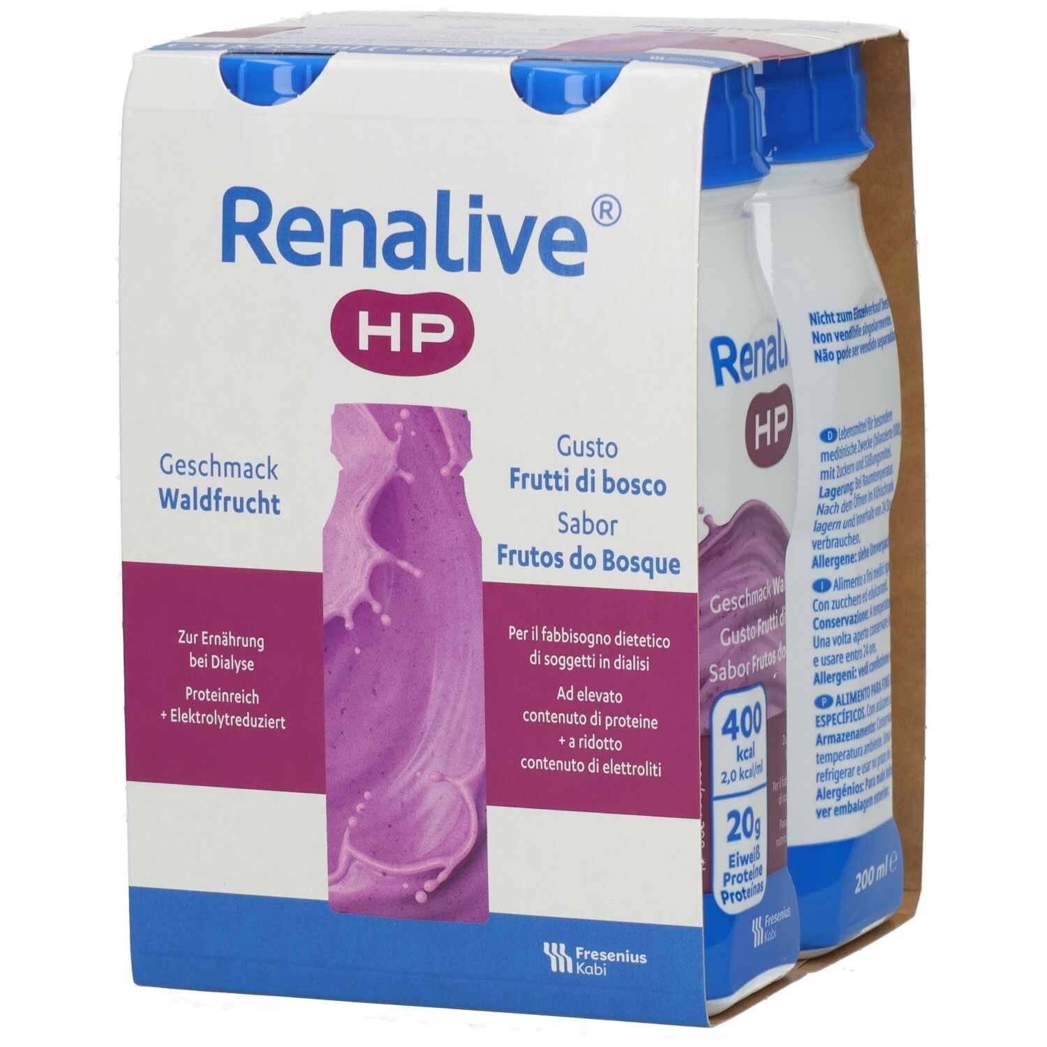 Renalive HP Waldfrucht flüssig 4x200 ml Flüssigkeit