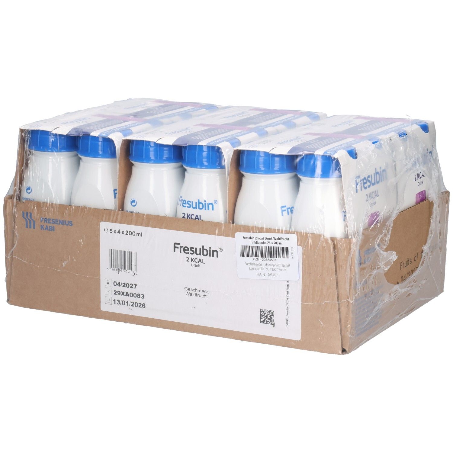 Fresubin 2 kcal Drink Waldfrucht Trinkflasche 24x200 ml Lösung
