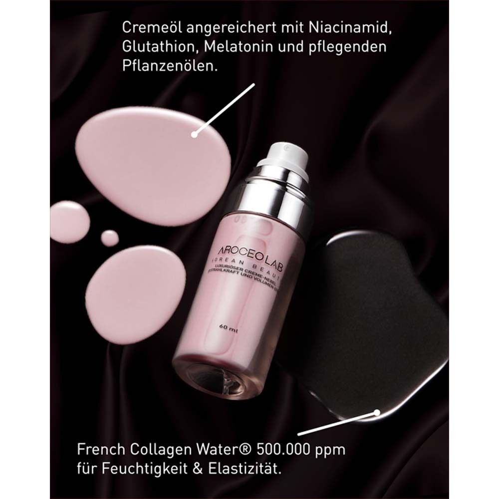 Aroceo Lab Creme Nebel – Korean Skincare, 8-fach Hyaluron Komplex für intensive Feuchtigkeit & strahlende Haut + Anti Aging Peptide