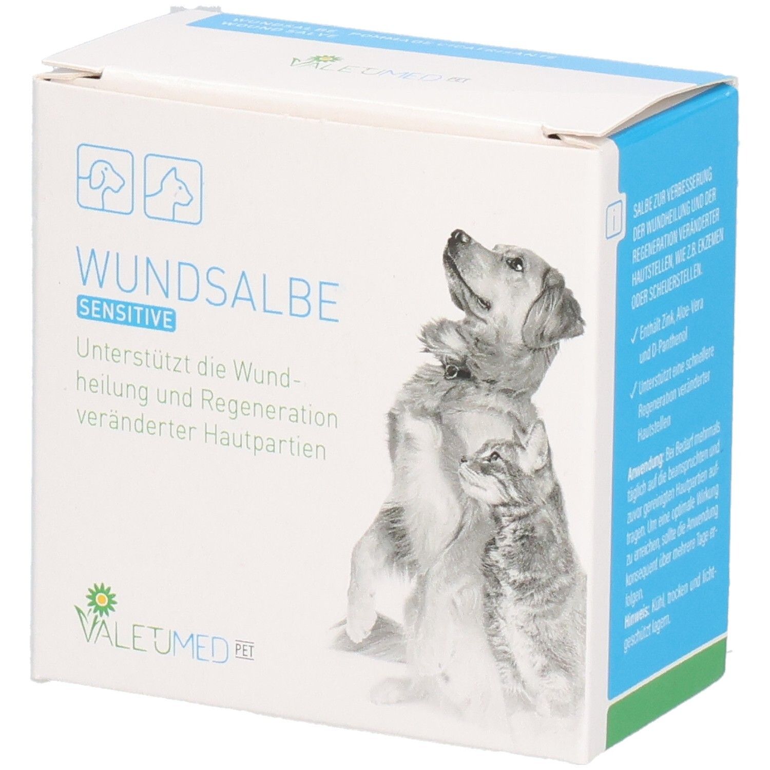 Valetumed Wundsalbe sensitive f.Hunde 100 ml Salbe