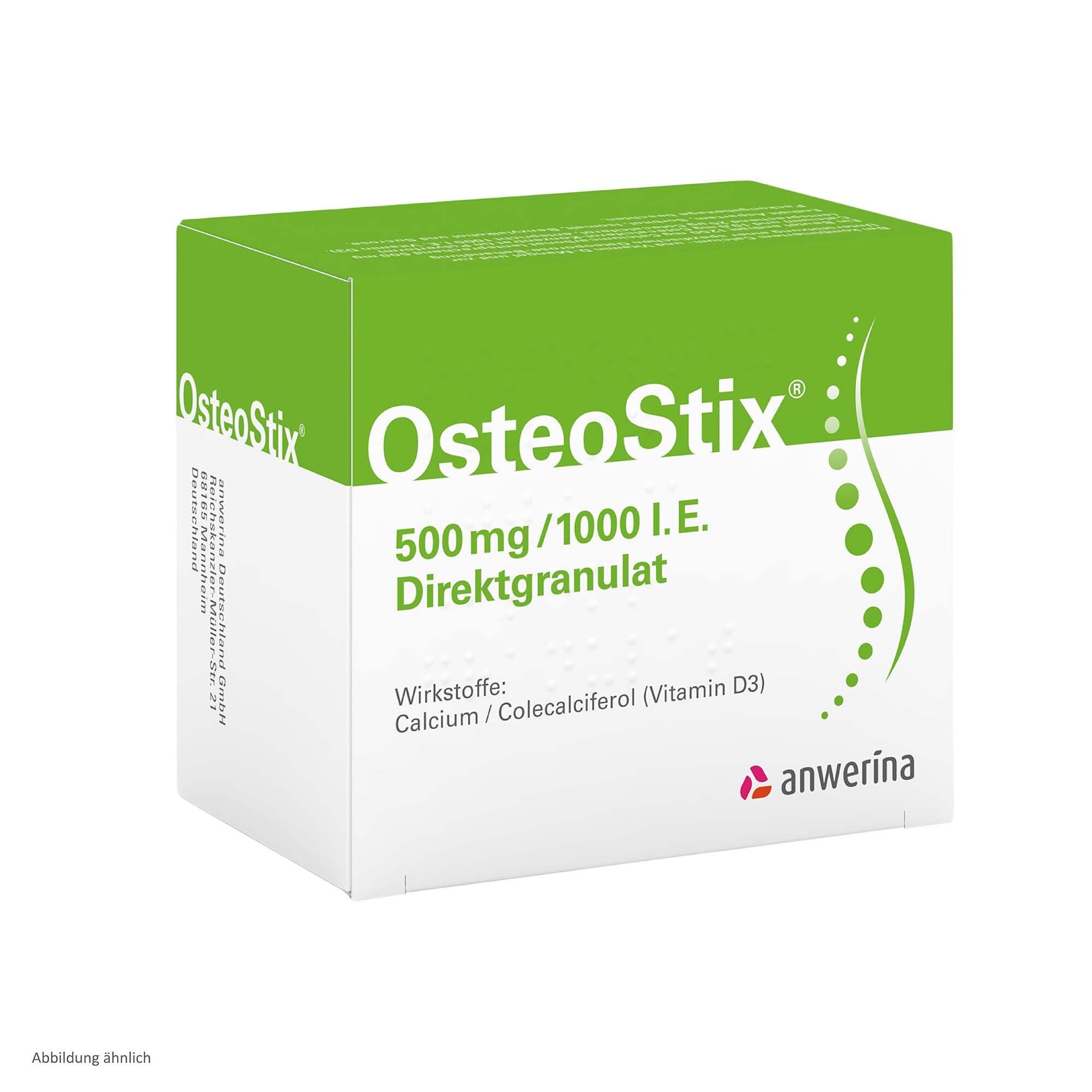 Osteostix 500 mg/1000 I.e. Direktgranulat Beutel 120 St Granulat