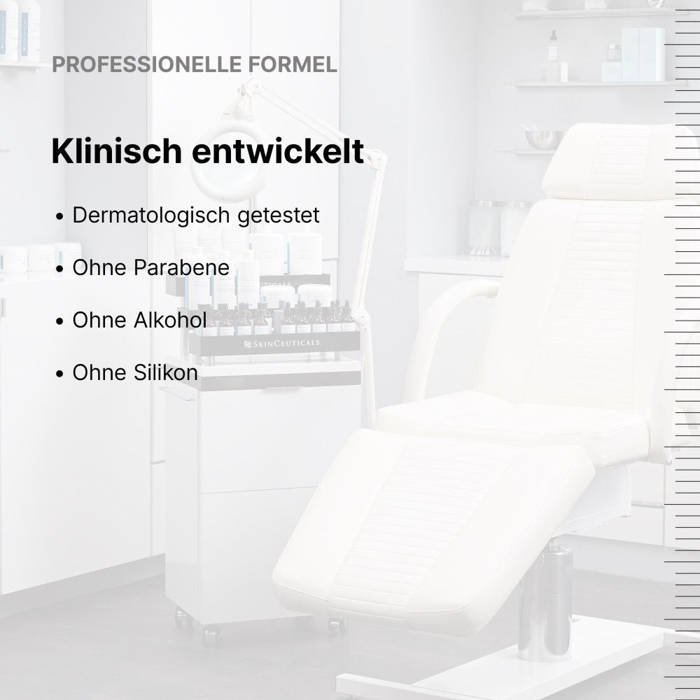 Klinisch entwickelte Formel: Dermatologisch getestet, ohne Parabene, Alkohol, Silikon.