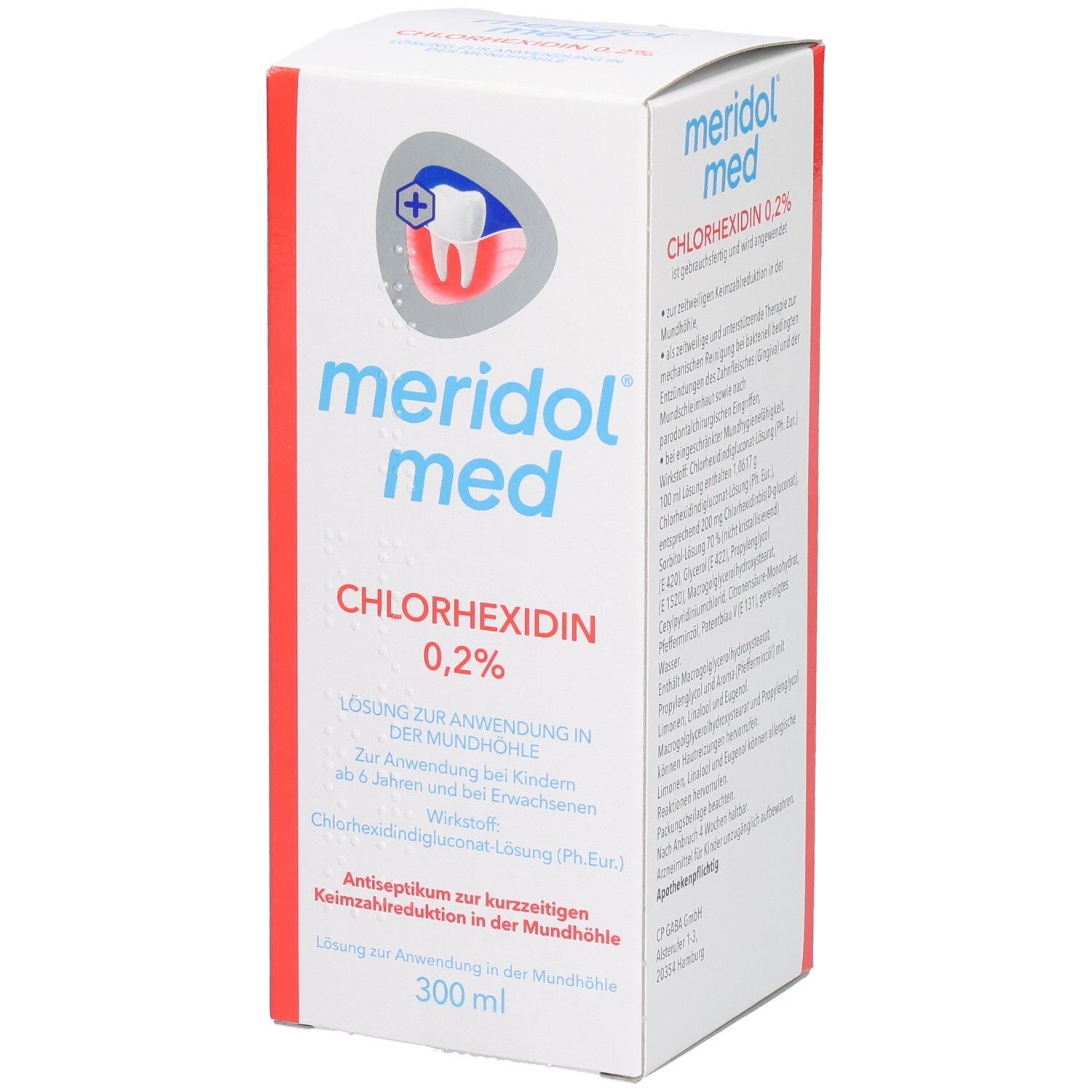 Meridol med Chlorhexidin 0,2% Lsg.Anw.Mundhöhle 300 ml Lösung