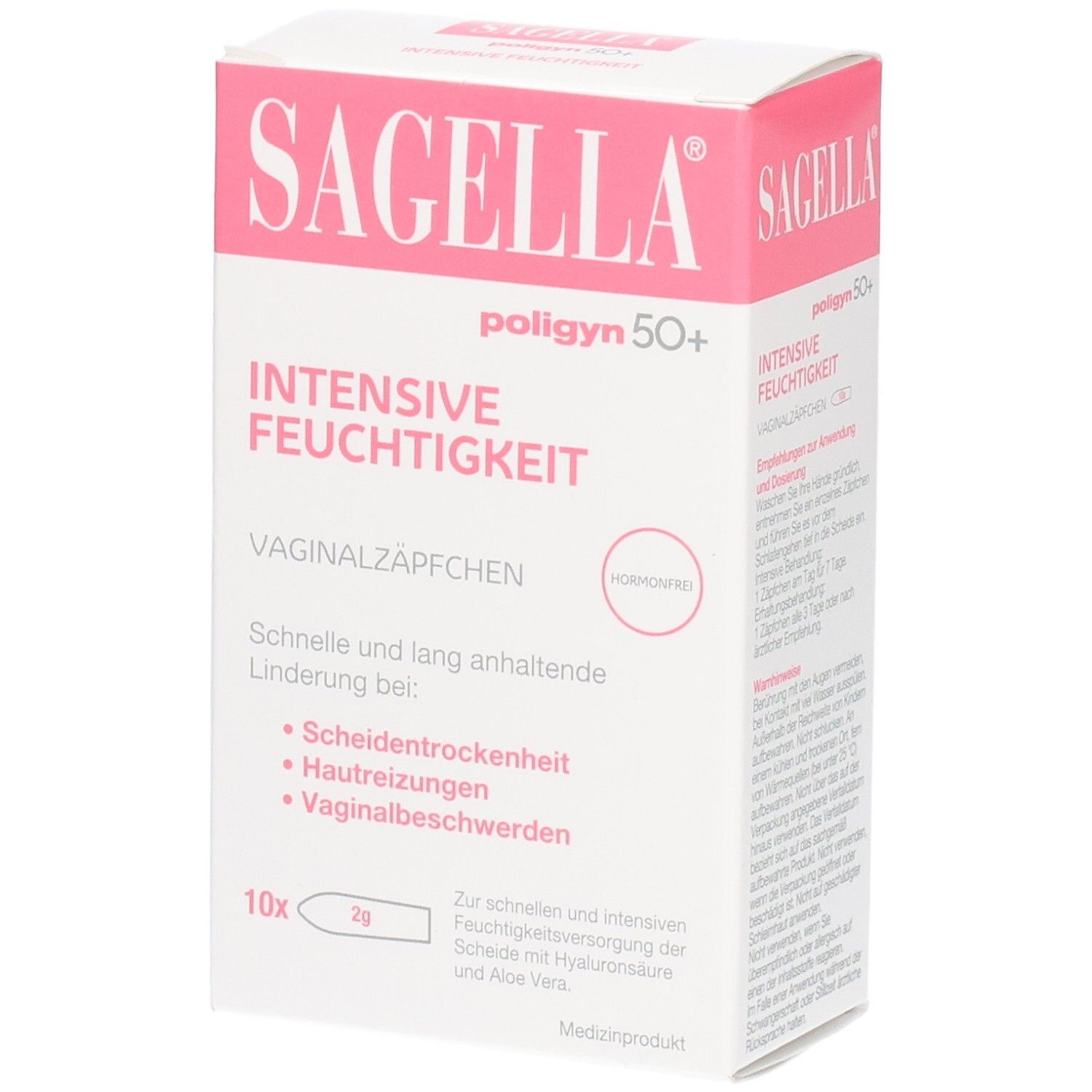 Sagella poligyn 50+ intensive Feuchtigkeit Ovula 10 St Vaginalovula
